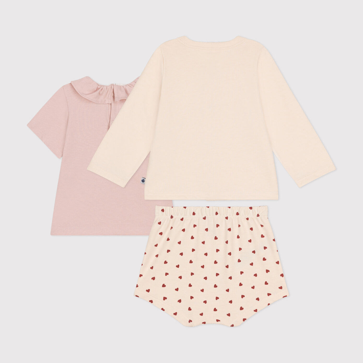 Baby Girls White Cotton Set(3 Pack)