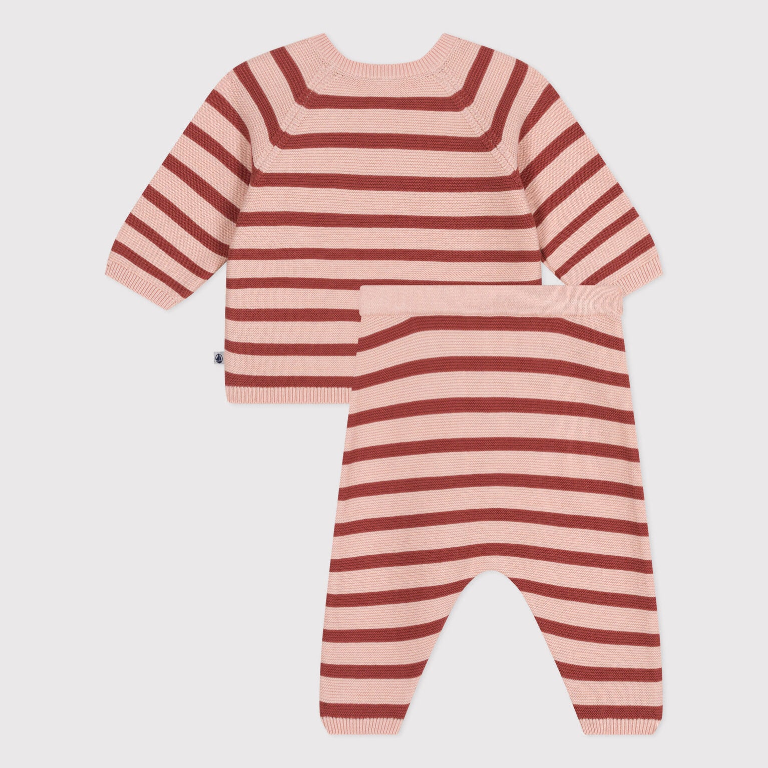 Baby Boys & Girls Pink Stripes Cotton Set