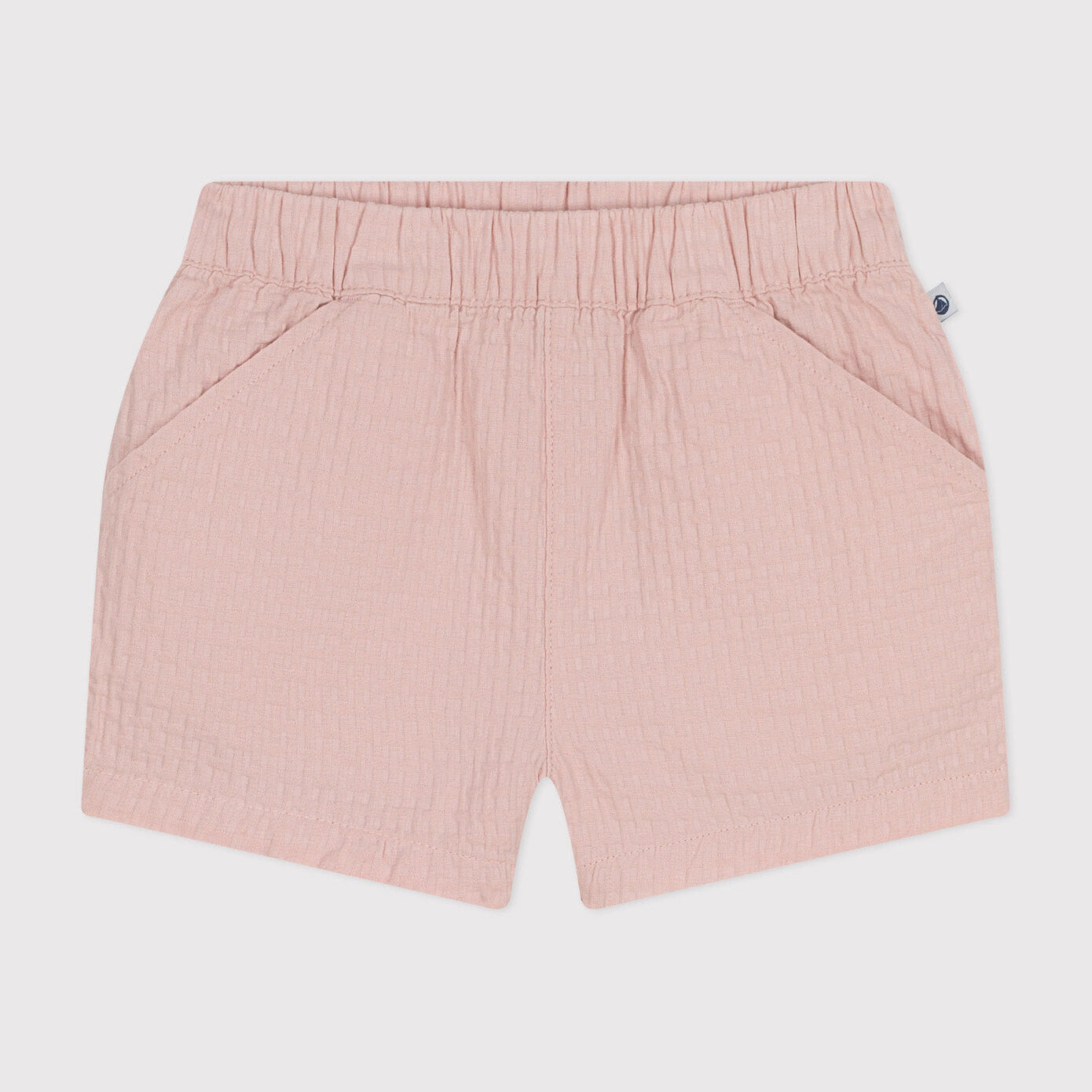 Baby Girls Pink Cotton Shorts