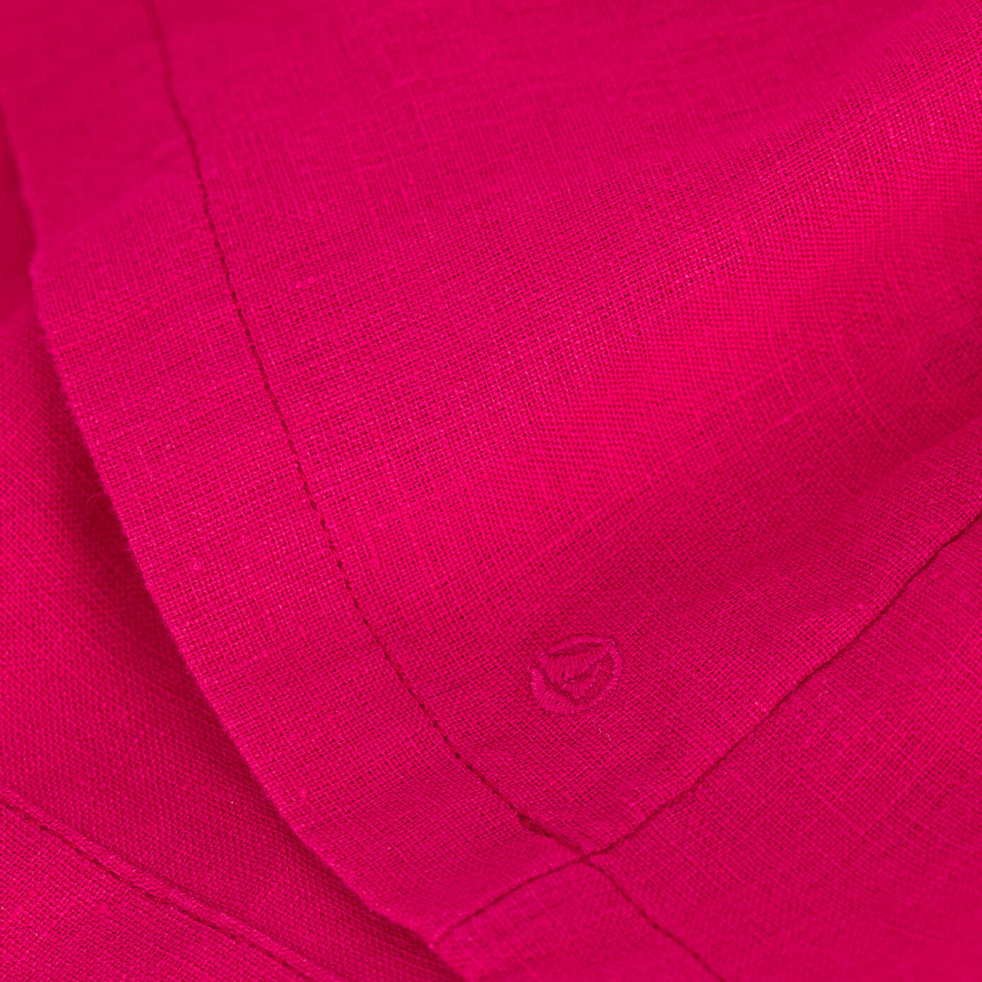 Baby Girls Fuchsia Linen Dress