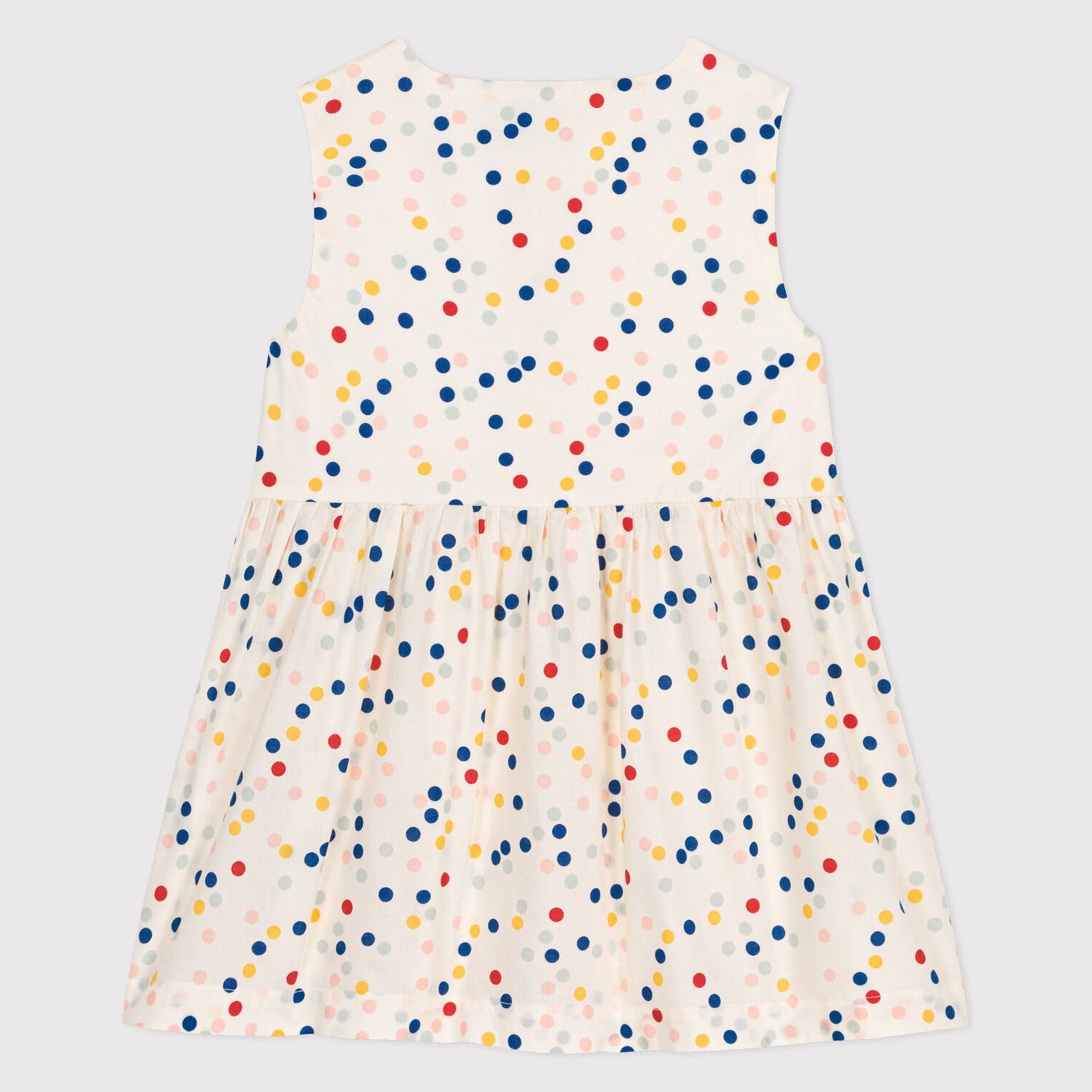 Baby Girls Multicolor Dots Cotton Dress