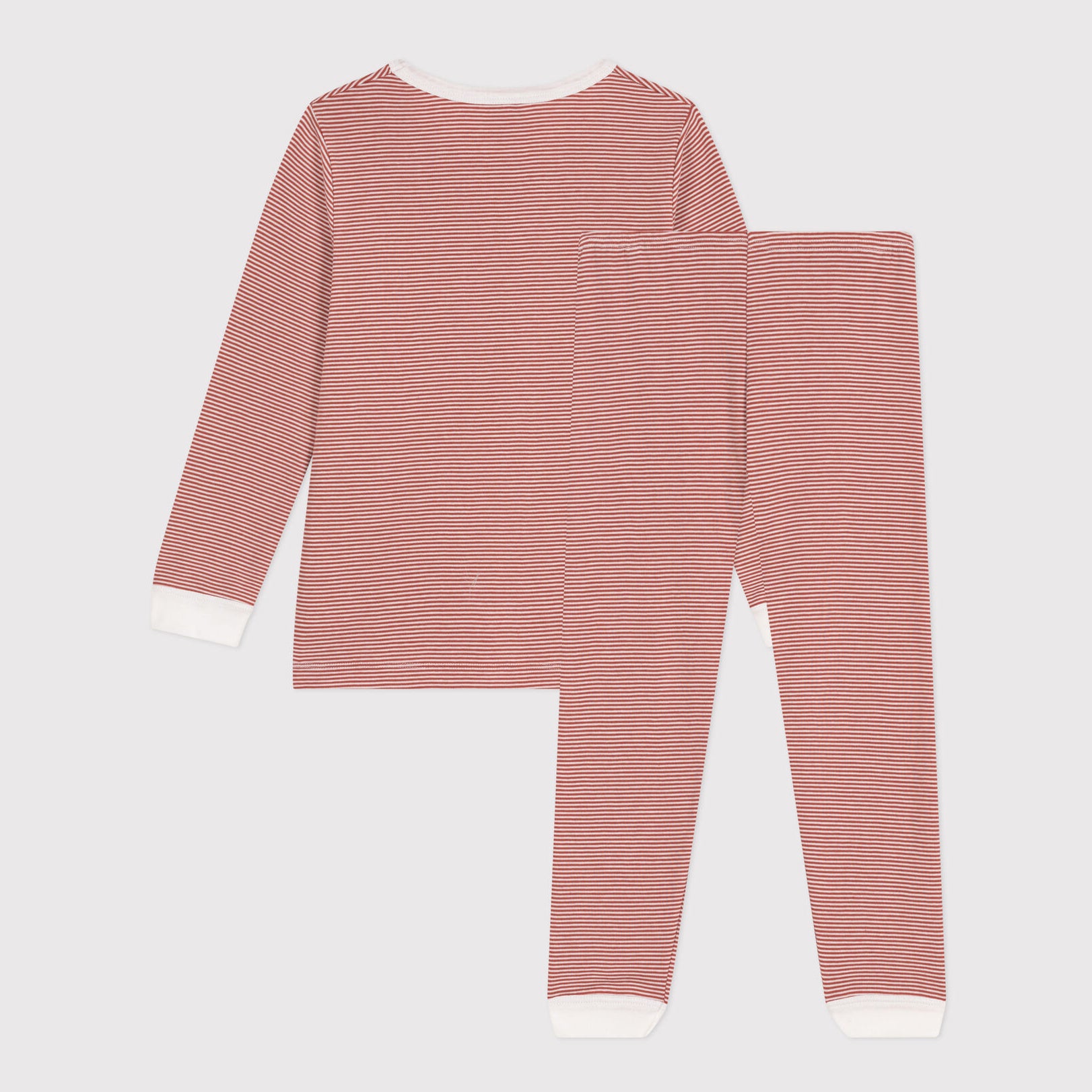 Girls Pink Stripes Cotton Nightwear Set
