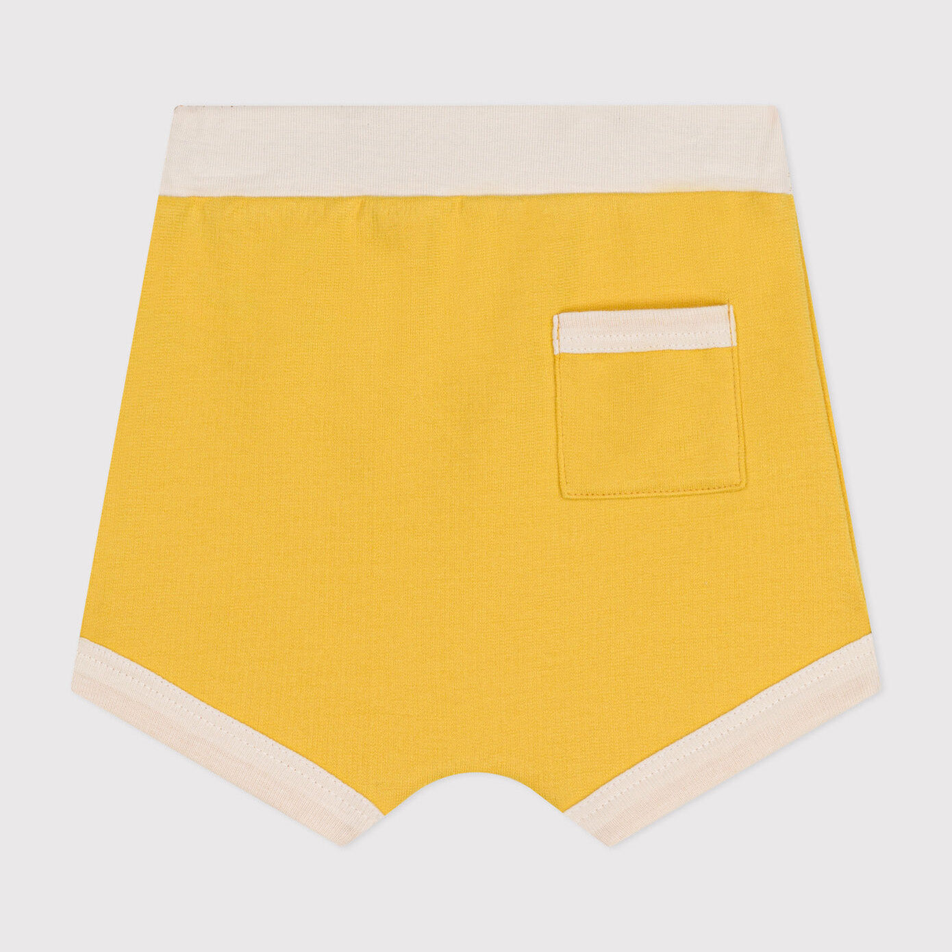 Baby Boys & Girls Yellow Cotton Shorts