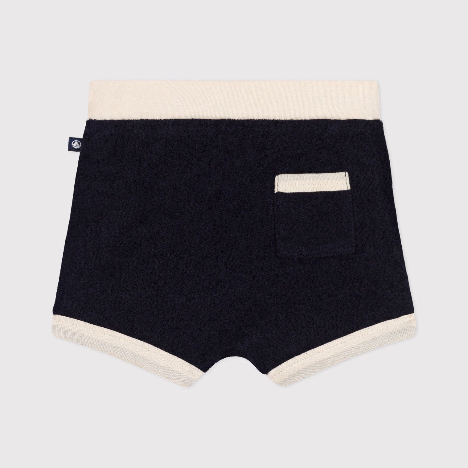 Baby Boys & Girls Navy Cotton Shorts