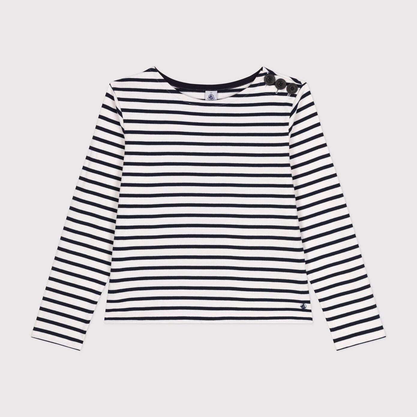 Women Navy Stripes Cotton Sweater