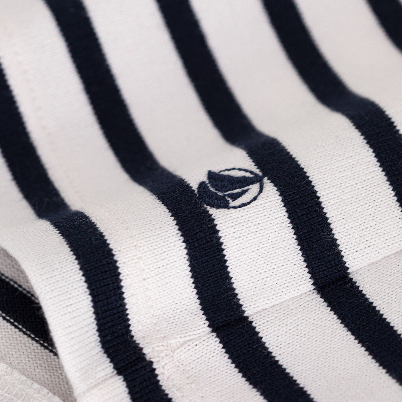 Women Navy Stripes Cotton Sweater