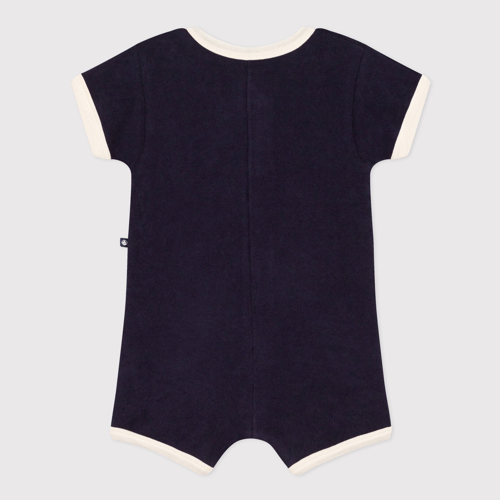 Baby Boys & Girls Navy Cotton Babysuit