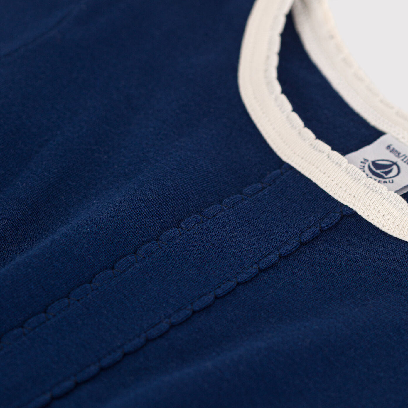 Girls Navy Cotton Dress