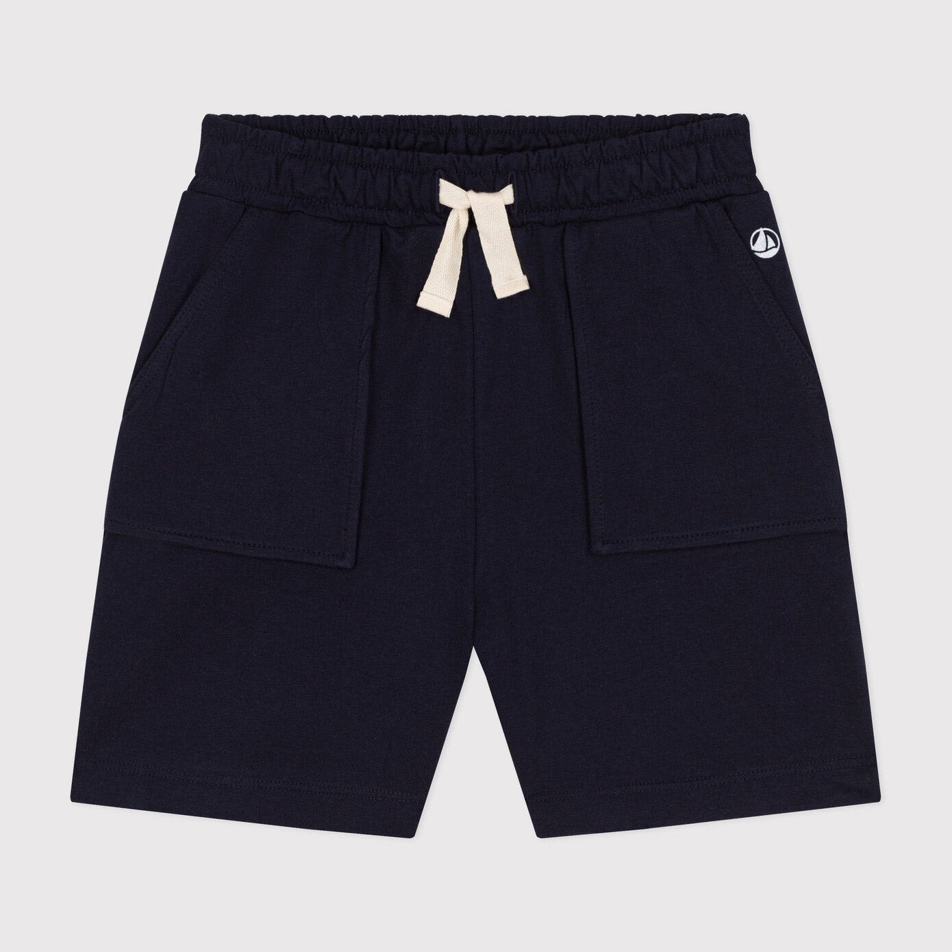 Boys Navy Cotton Shorts