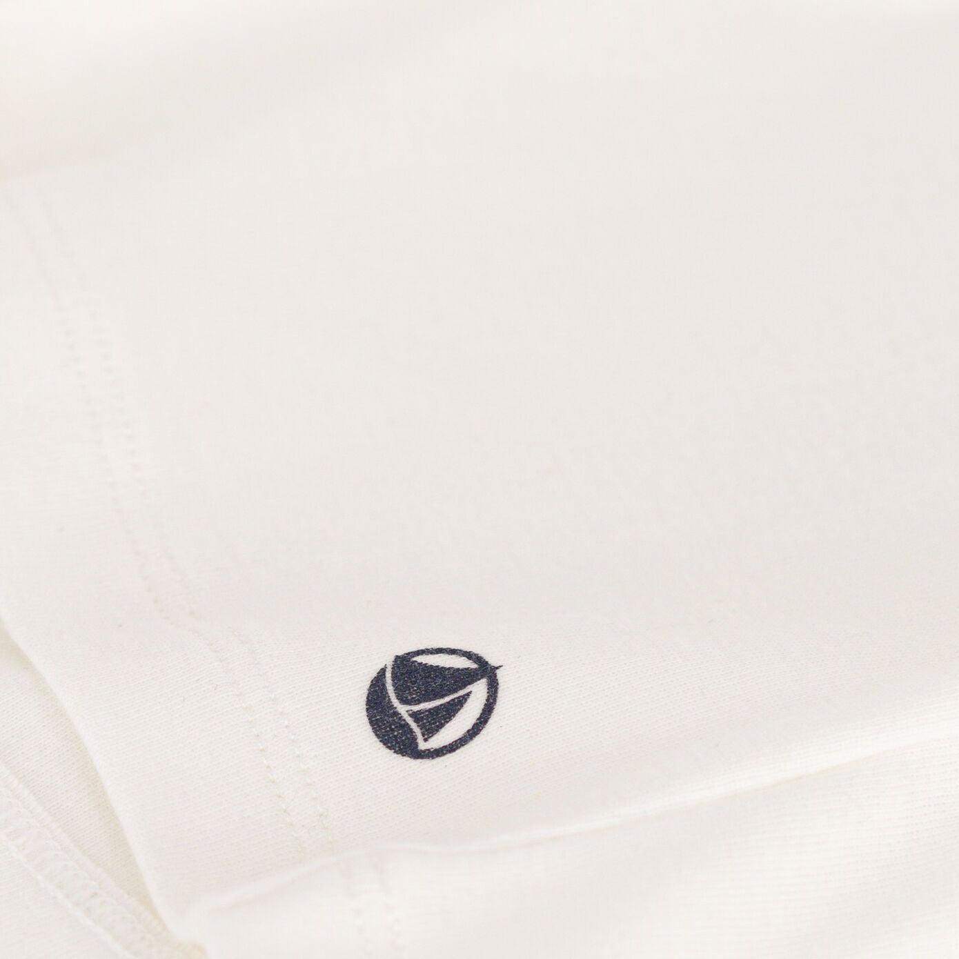 Girls Ivory Printed Logo Cotton T-Shirt