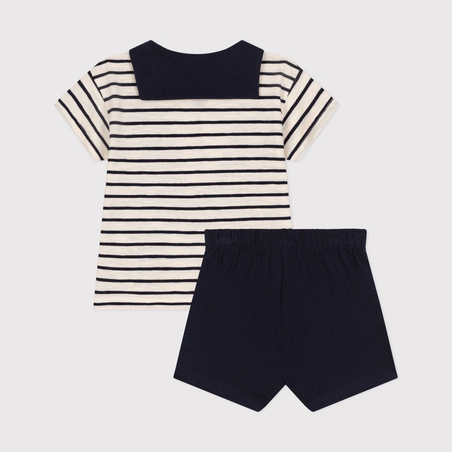 Baby Boys & Girls Navy Stripes Cotton Set