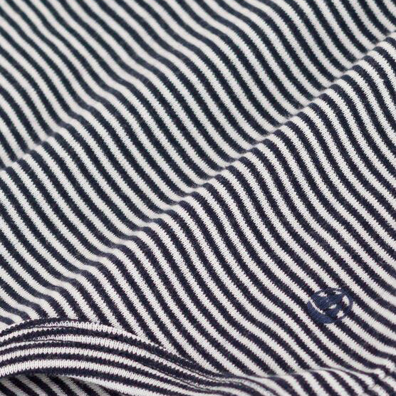 Baby Girls Blue Stripe Cotton Jumpsuit