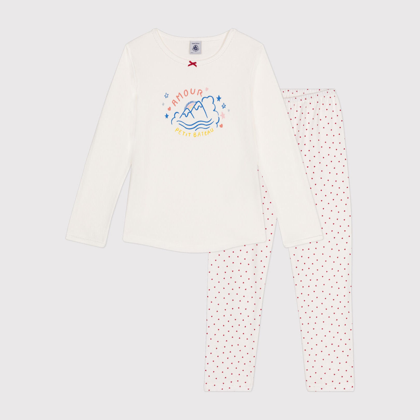 Girls White Cotton Nightwear Set