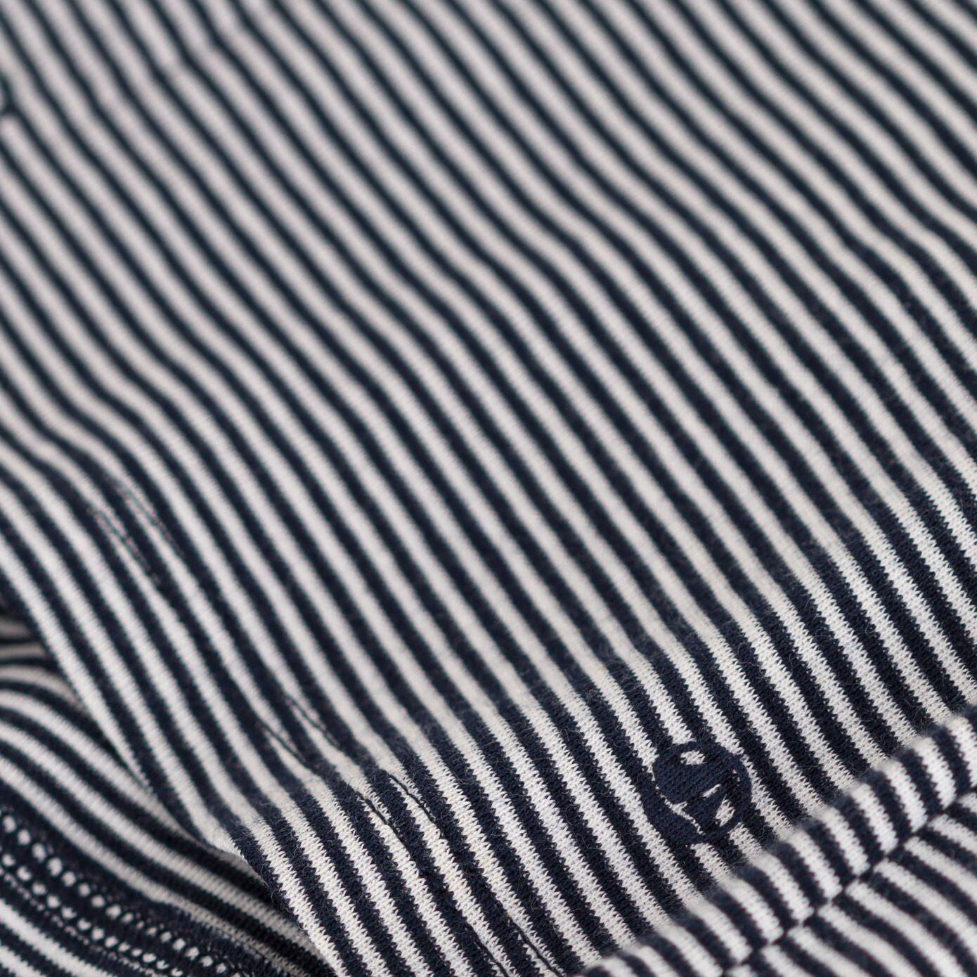 Baby Girls Black And White Striped Cotton Cardigan