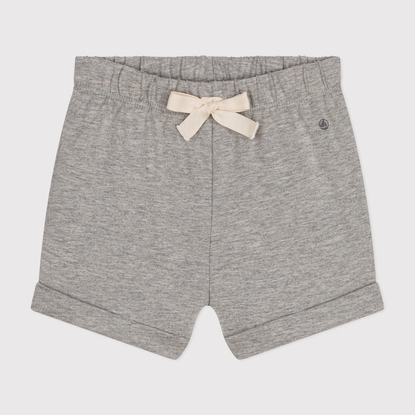 Baby Boys & Girls Grey Cotton Shorts