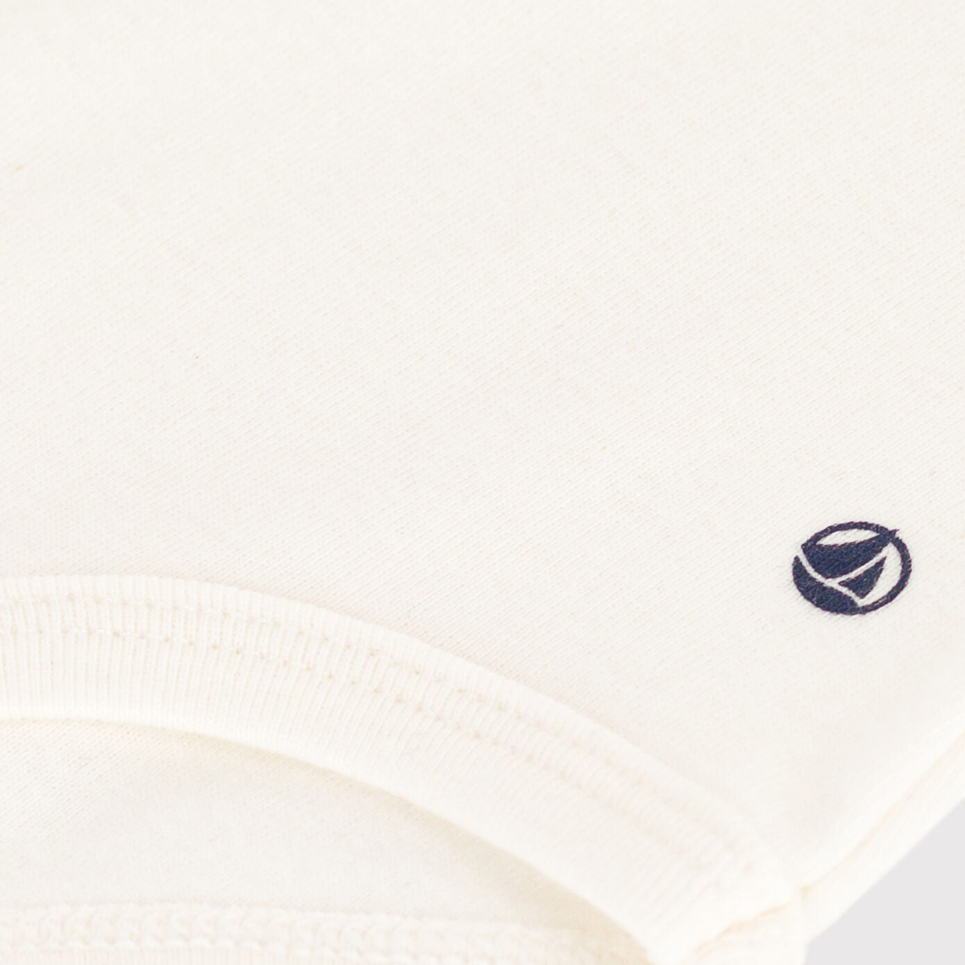 Baby Boys & Girls White Cotton Babysuit