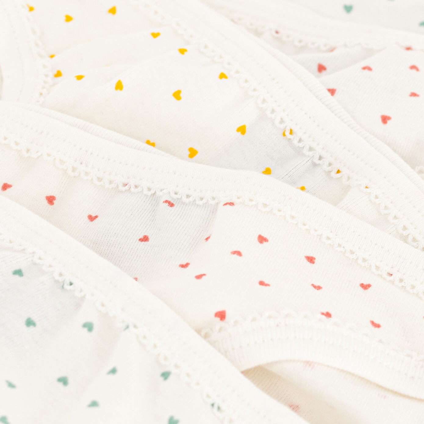 Girls White Cotton Underwear Set(5 Pack)
