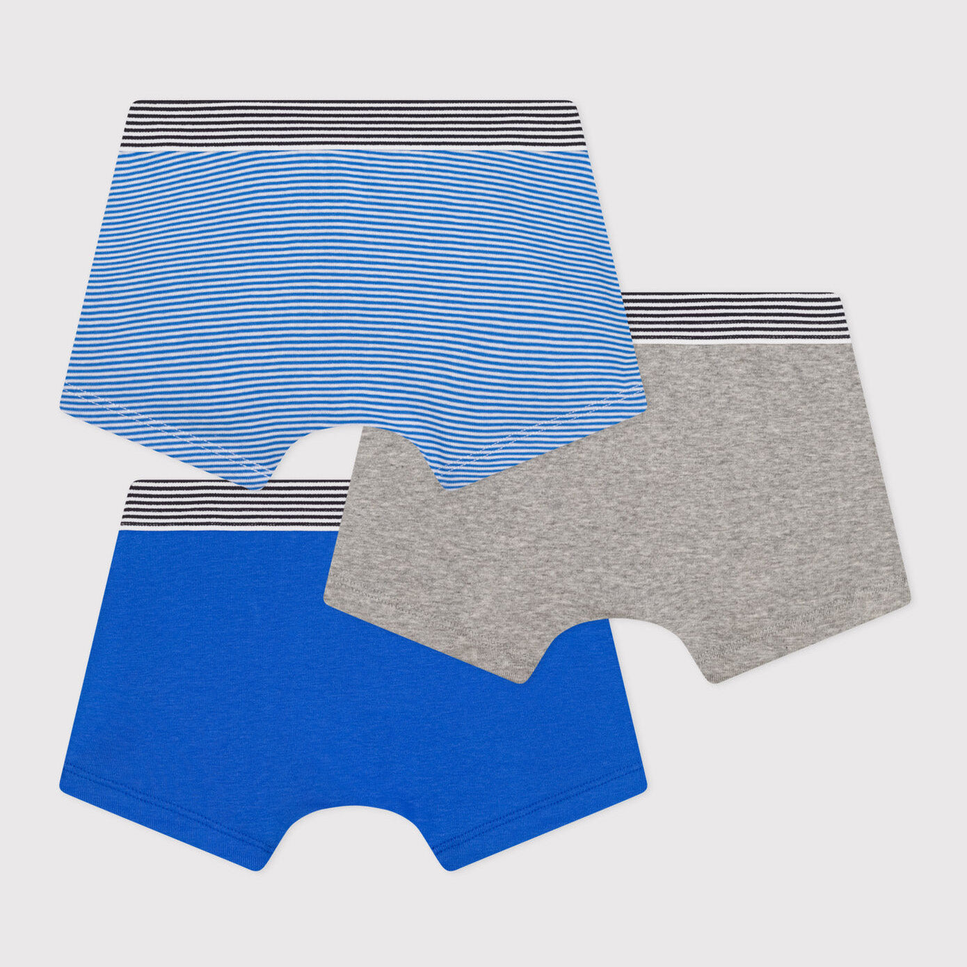 Boys Tricolor Cotton Underwear Set(3 Pack)