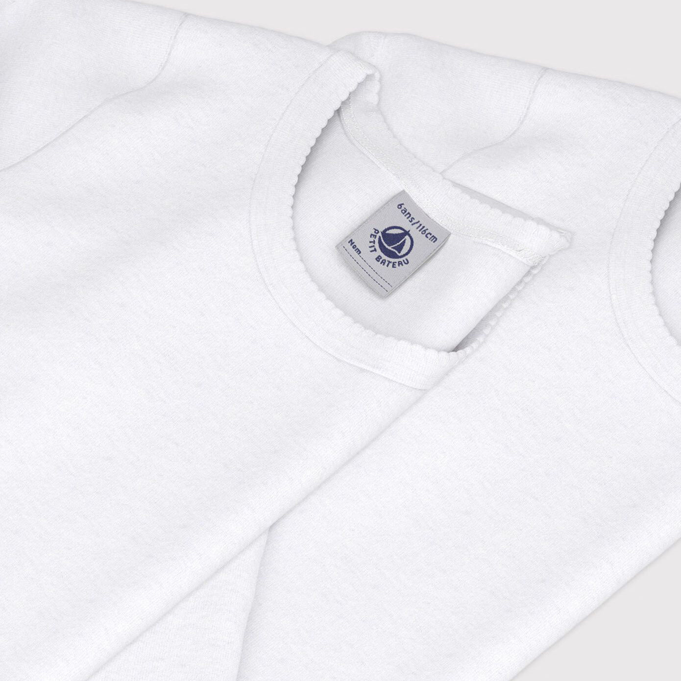 Girls White Cotton Shirt(2 Pack)