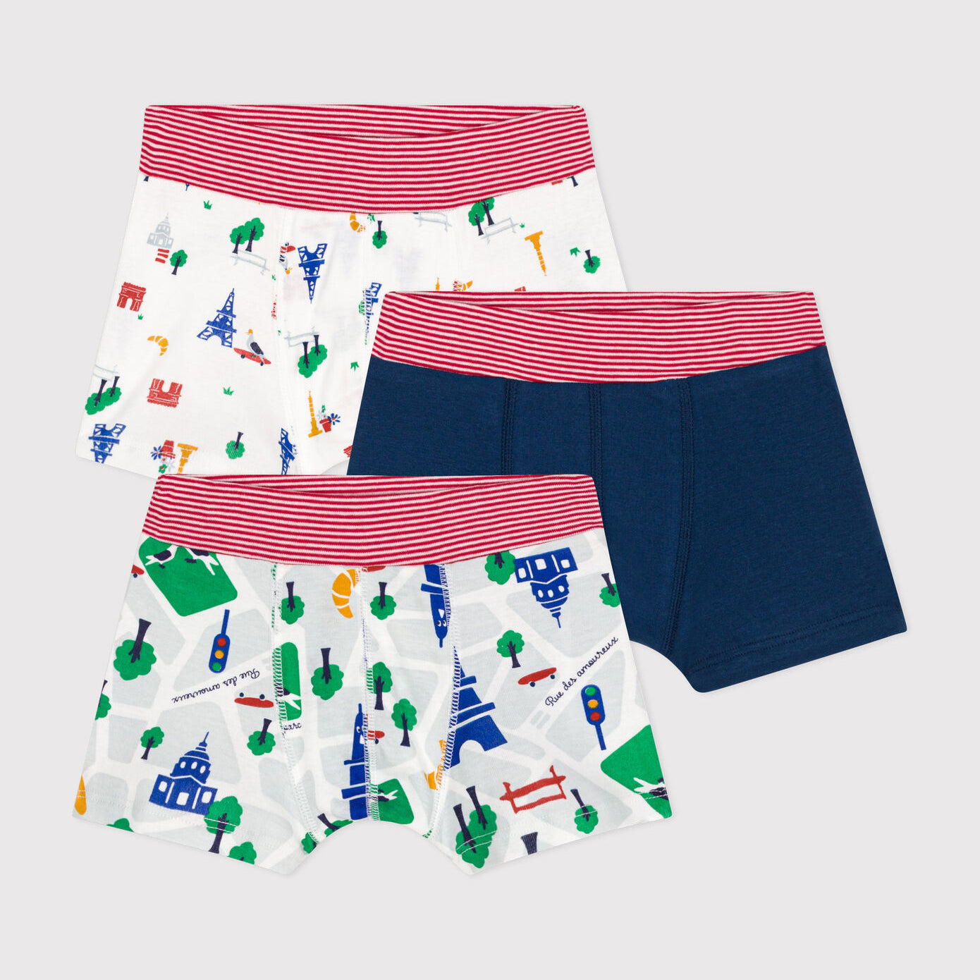 Boys Multicolor Cotton Underwear Set(3 Pack)