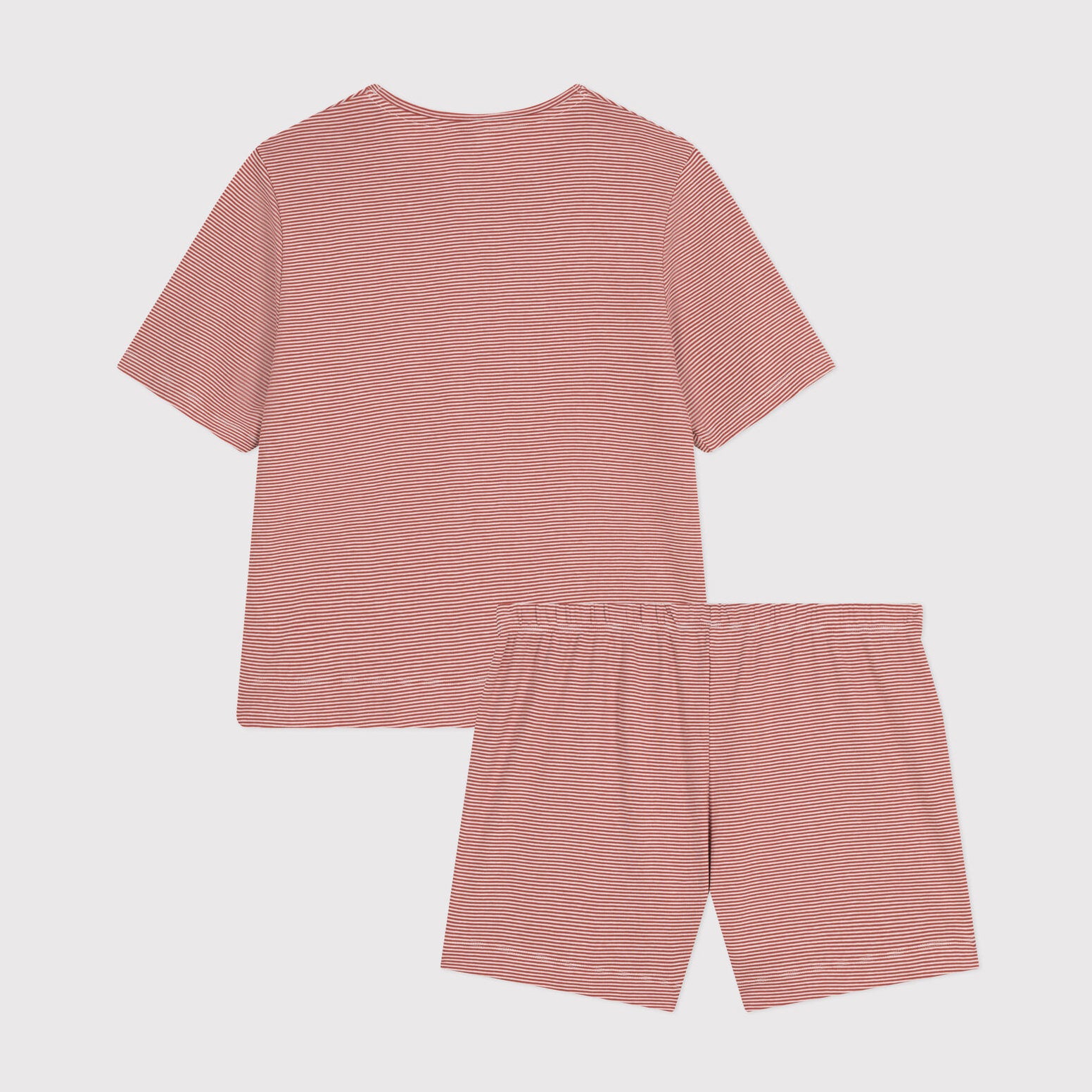 Women Red Stripes Cotton Nightwear Set