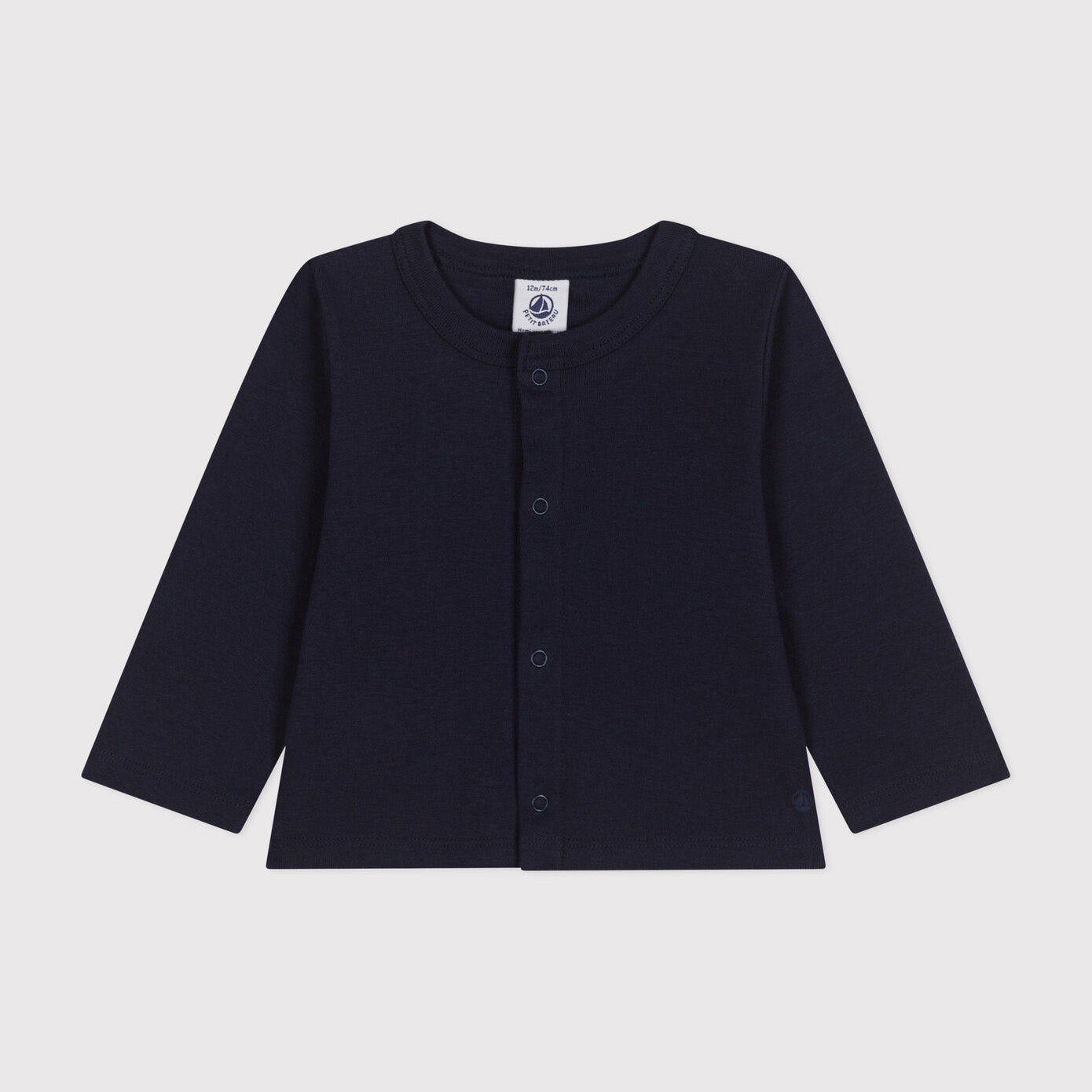 Baby Boys & Girls Navy Cotton Cardigan