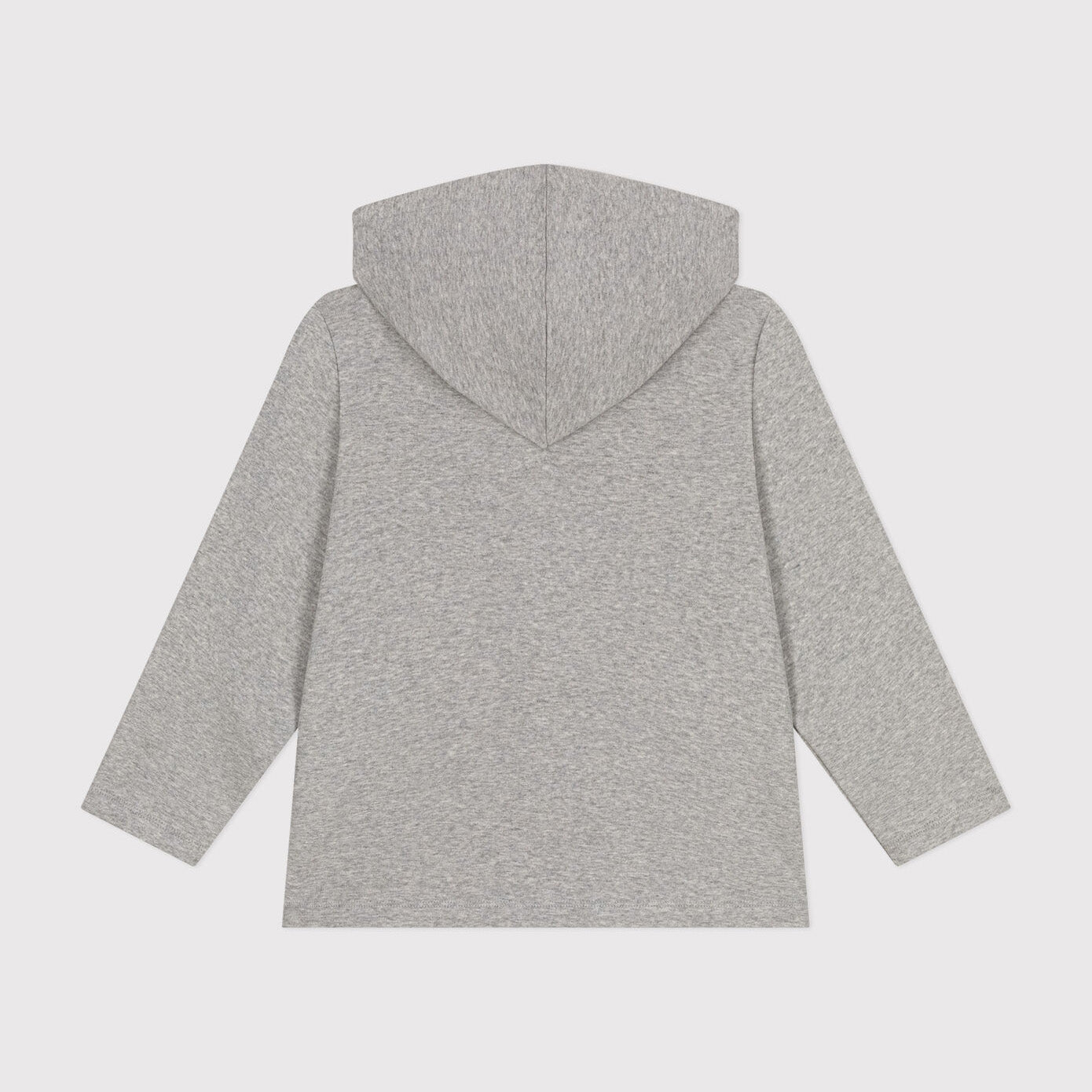 Boys Grey Cotton Zip-Up Top