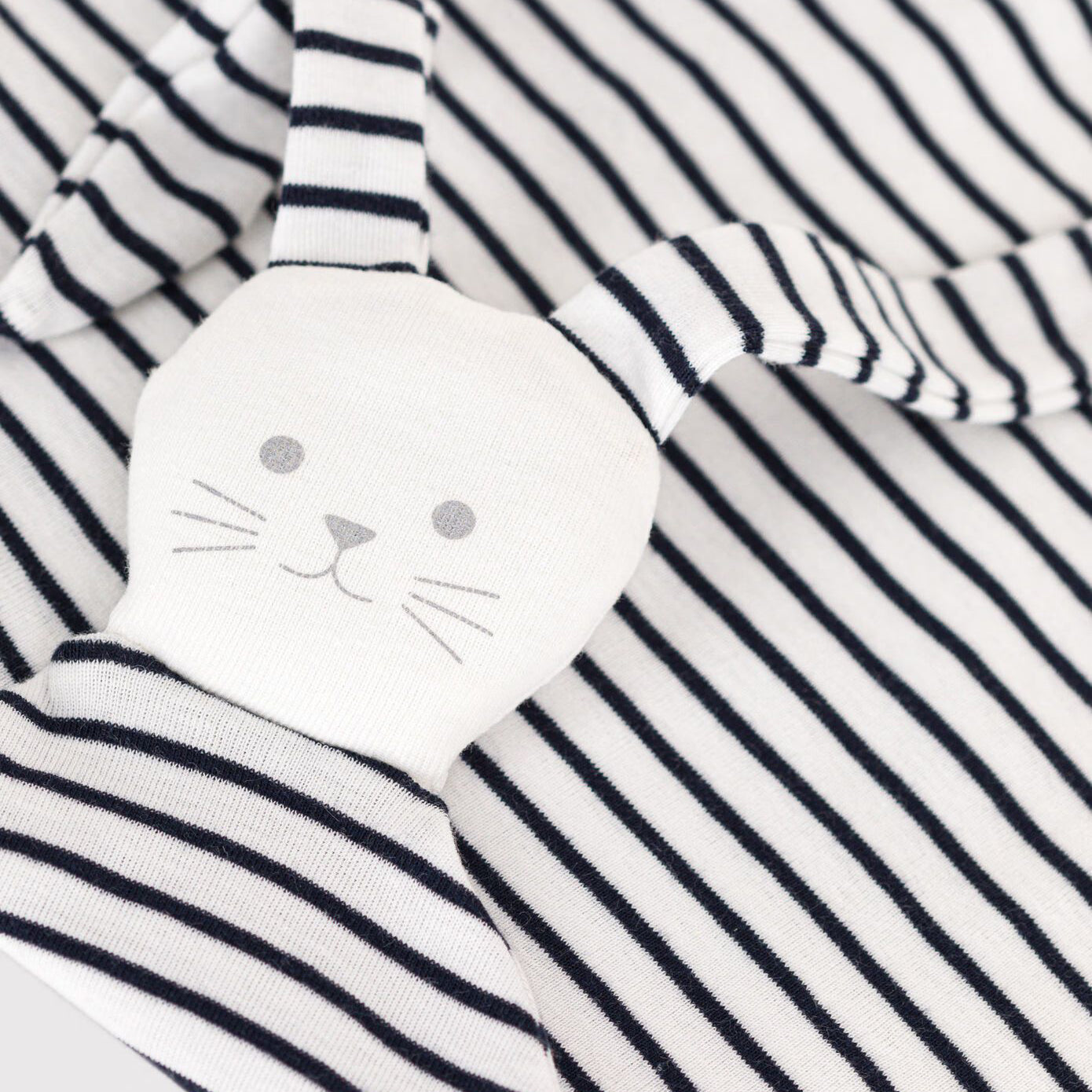 Baby Boys & Girls Navy Stripes Security Blanket(43 x 34 cm)