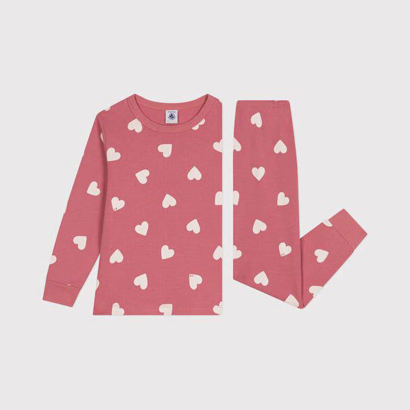 Girls Pink Printed Logo Cotton Set