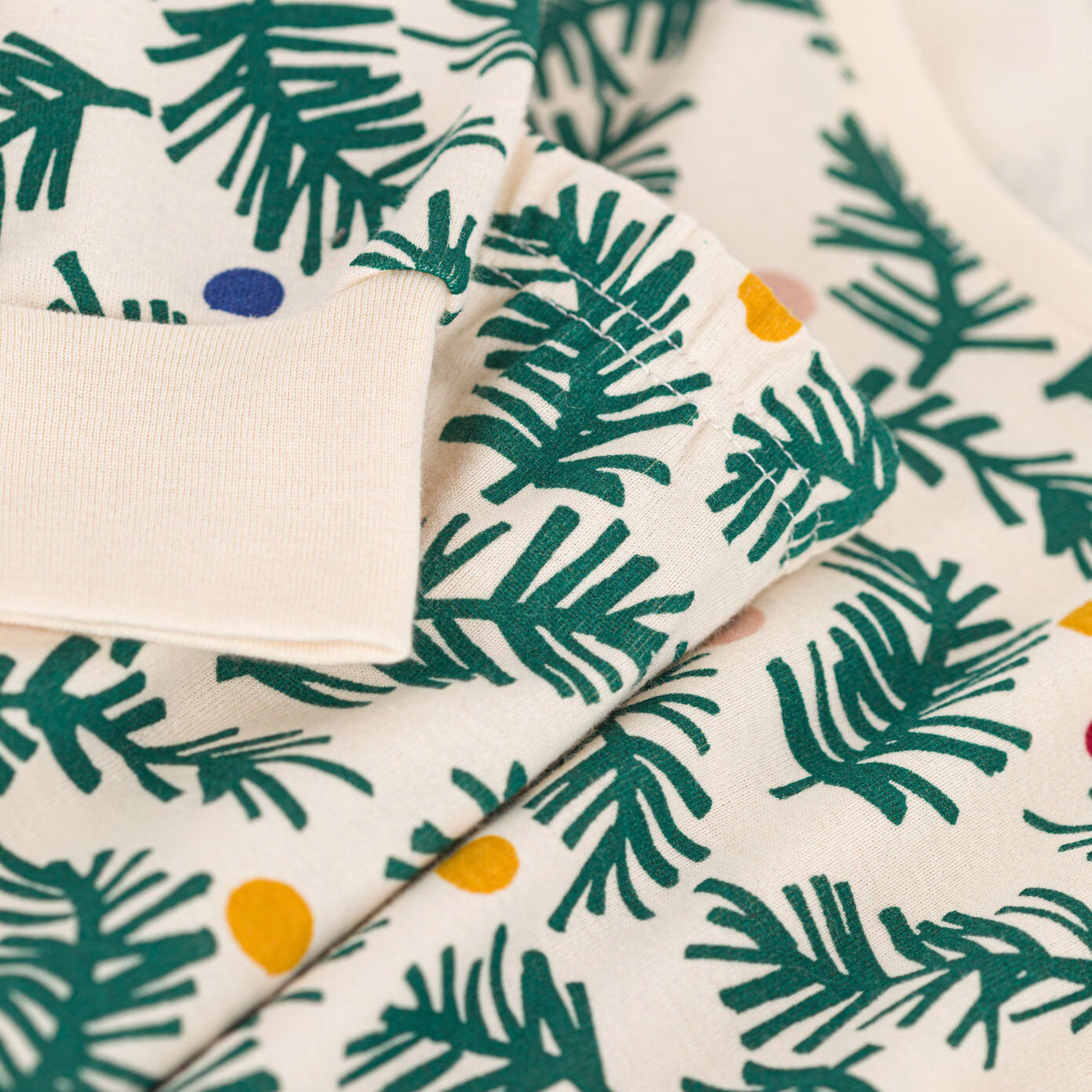 Women Green Printed Cotton Nightwear Set