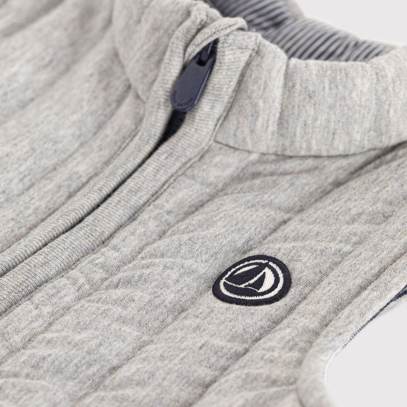 Baby Boys Grey Cotton Gilet