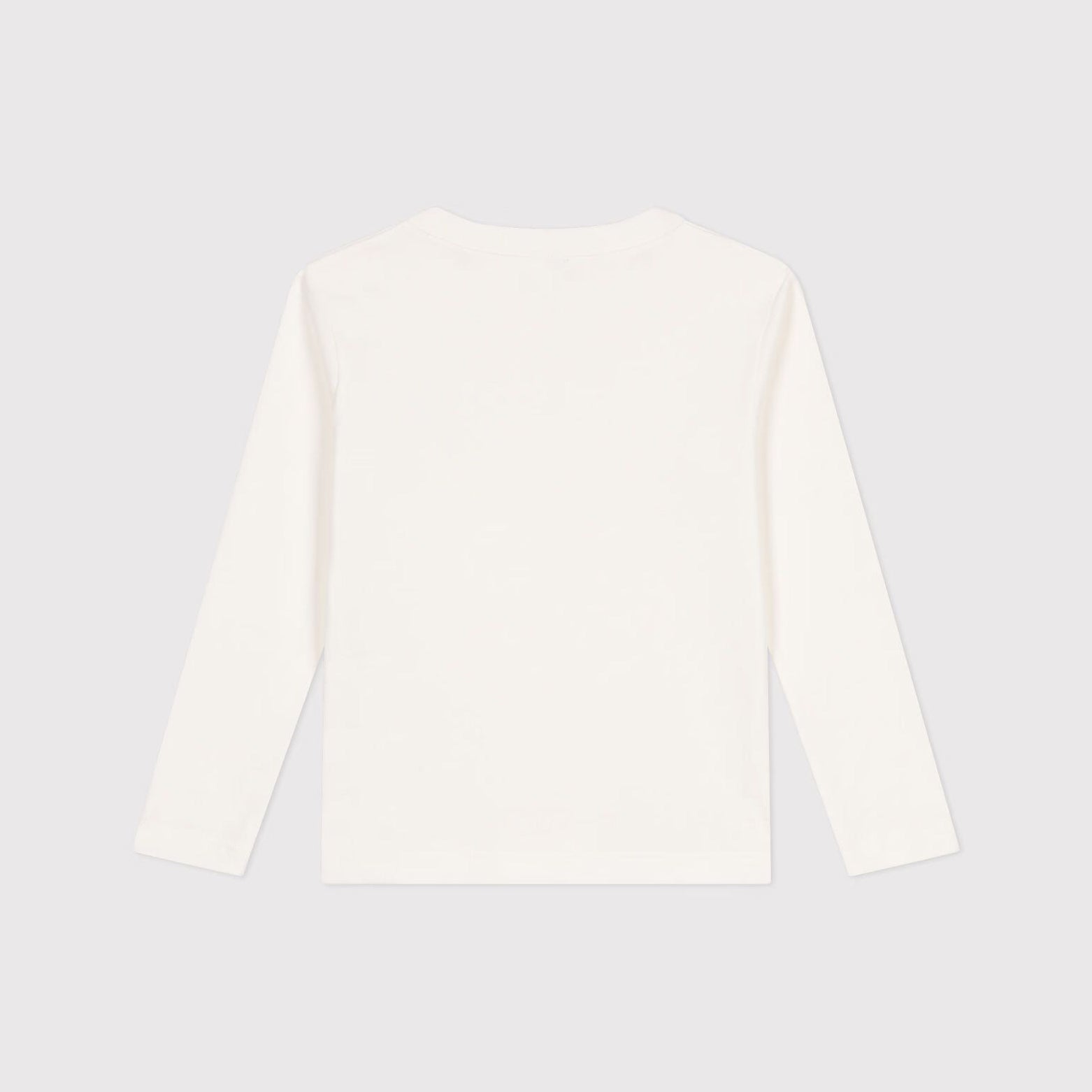 Girls Ivory Logo Embroidery Cotton Shirt