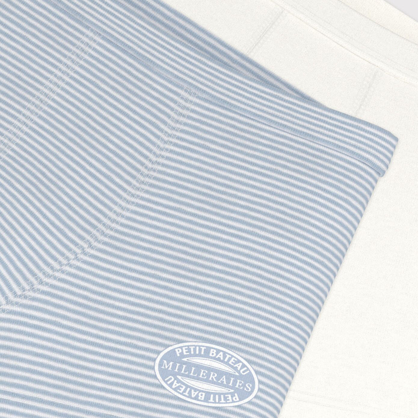 Boys Blue Logo Cotton Underwear Set(2 Pack)