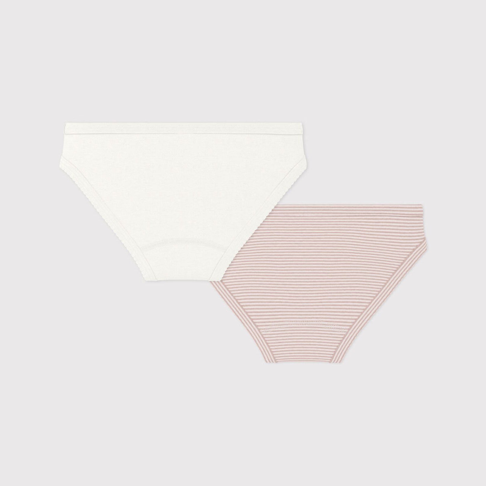 Girls Pink Logo Cotton Underwear Set(2 Pack)