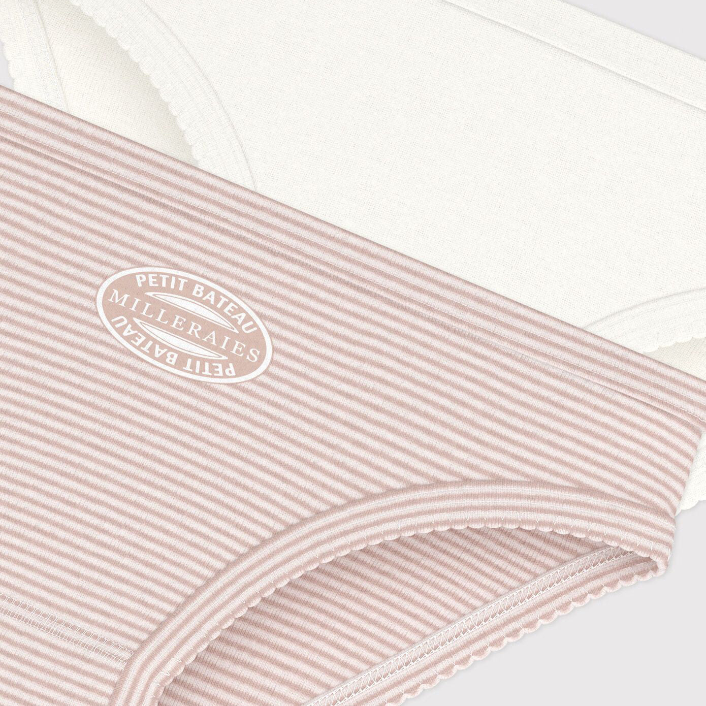 Girls Pink Logo Cotton Underwear Set(2 Pack)
