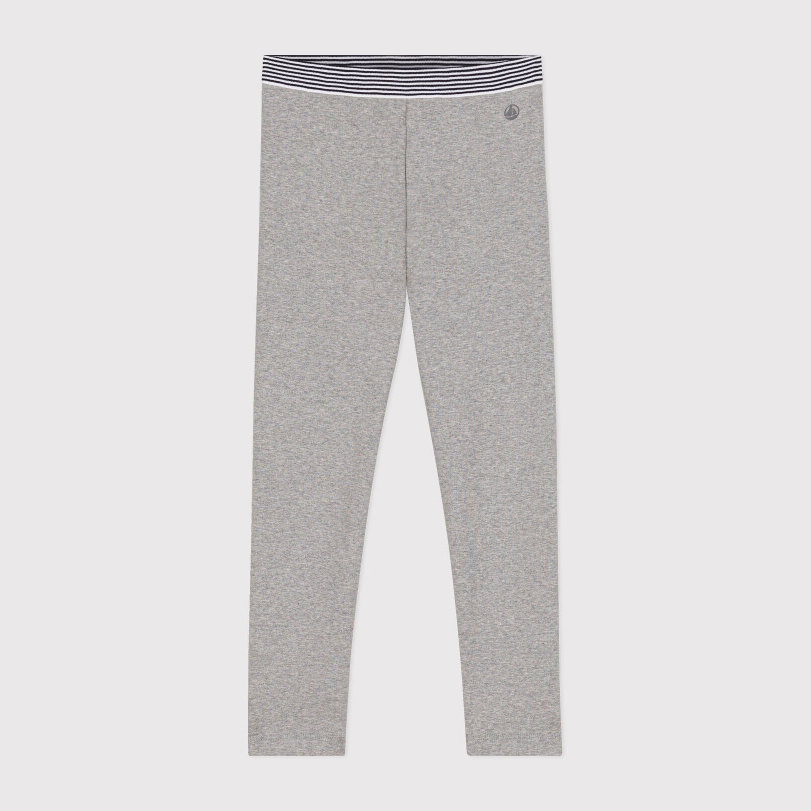 Girls Grey Cotton Leggings