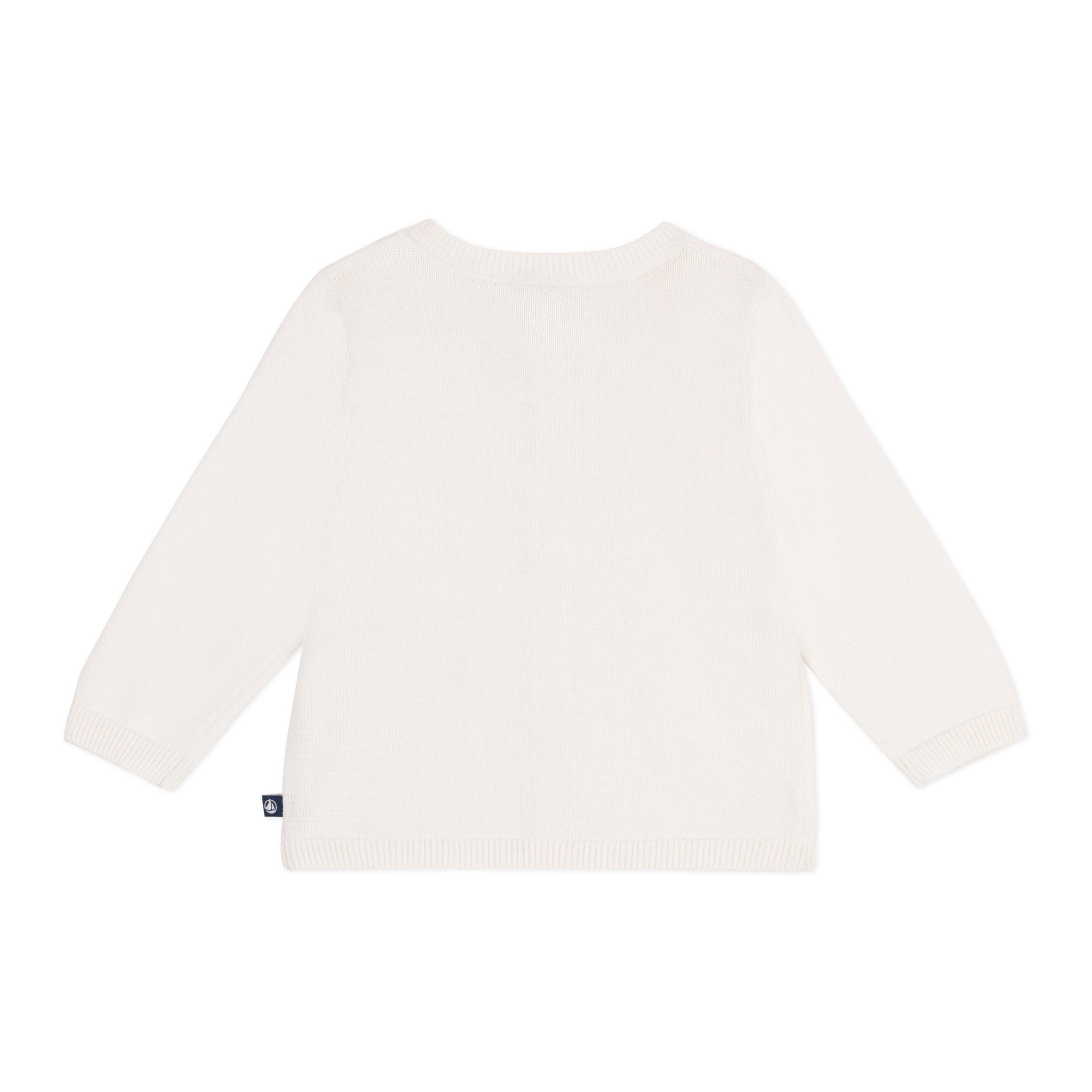 Baby Girls White Cotton Cardigan