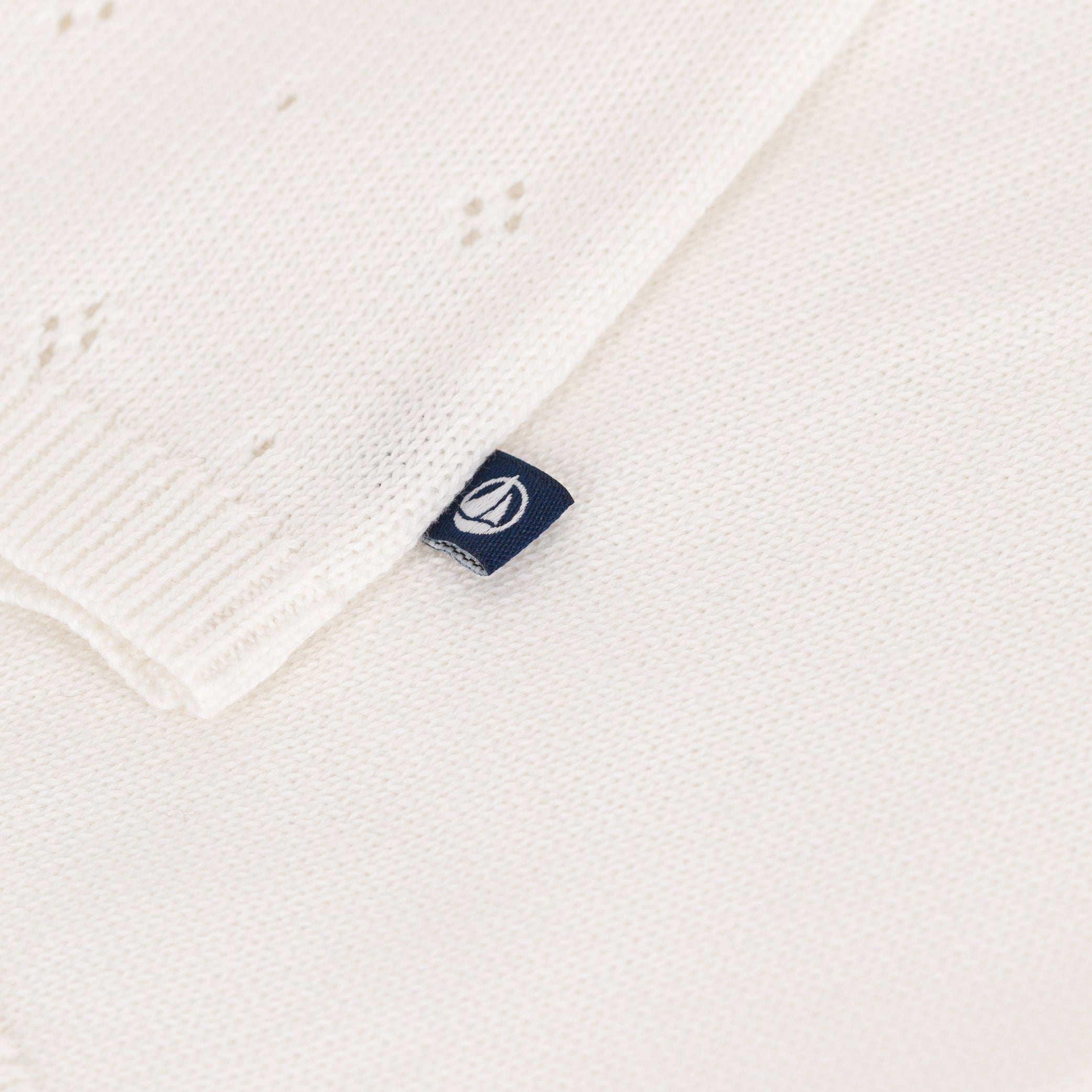 Baby Girls White Cotton Cardigan