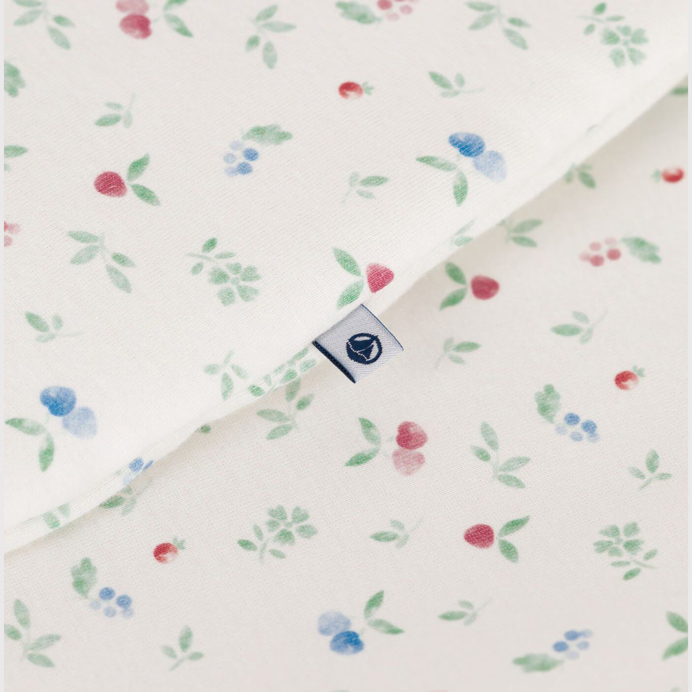 Baby Boys & Girls Ivory Floral Cotton Sleeping Bag