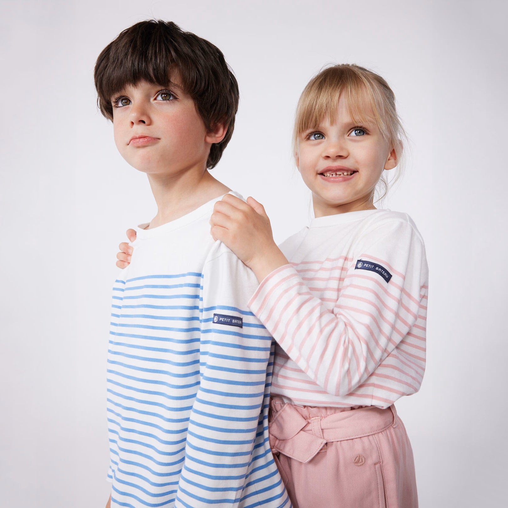 Boys Blue Stripes Cotton T-Shirt