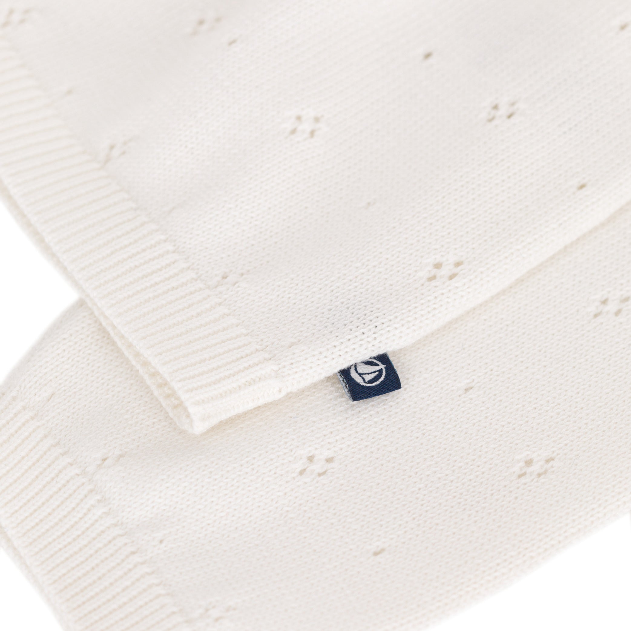 Girls White Cotton Cardigan