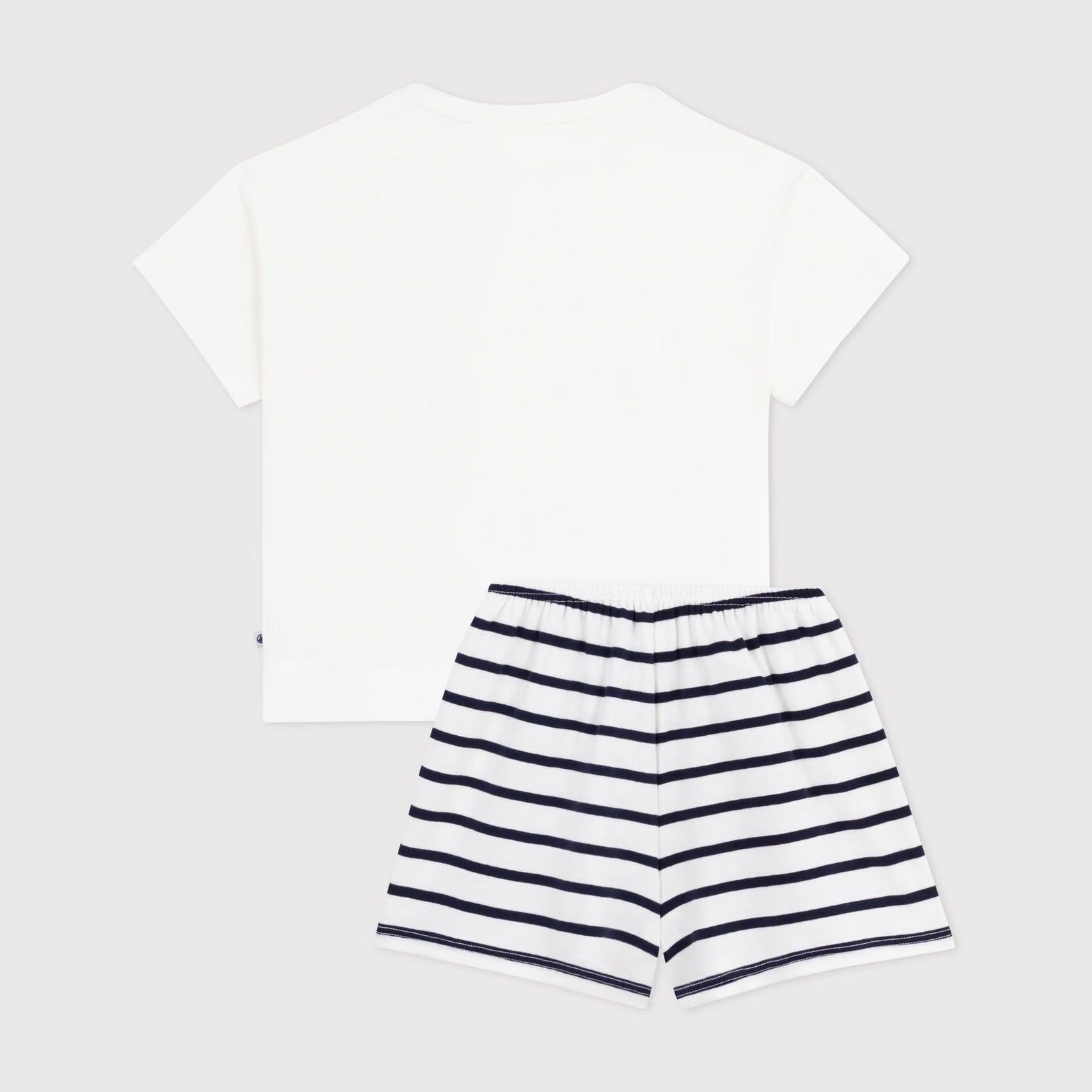 Girls White Heart Cotton Nightwear Set