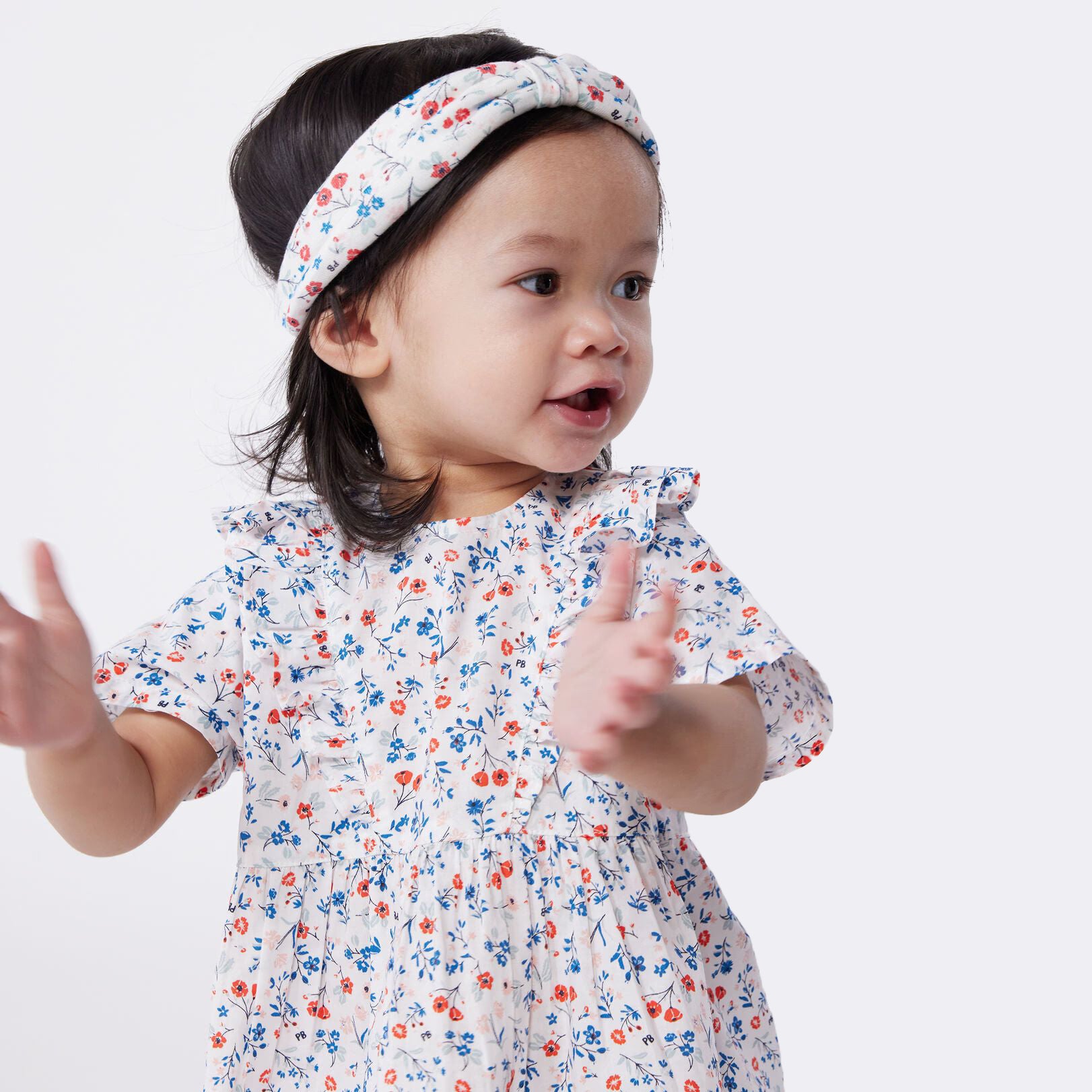 Baby Girls Colorful Floral Cotton Dress