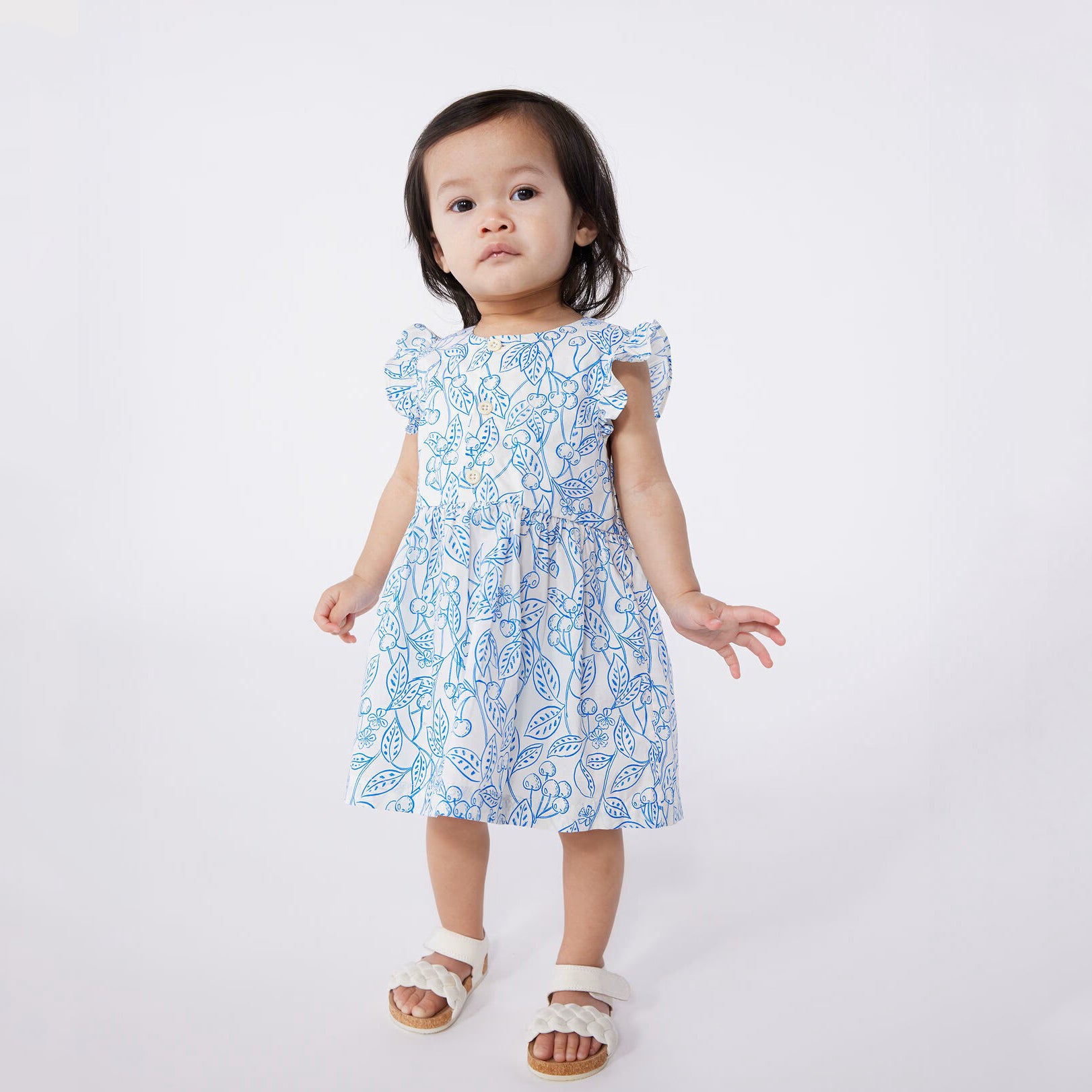 Baby Girls Light Blue Cotton Dress