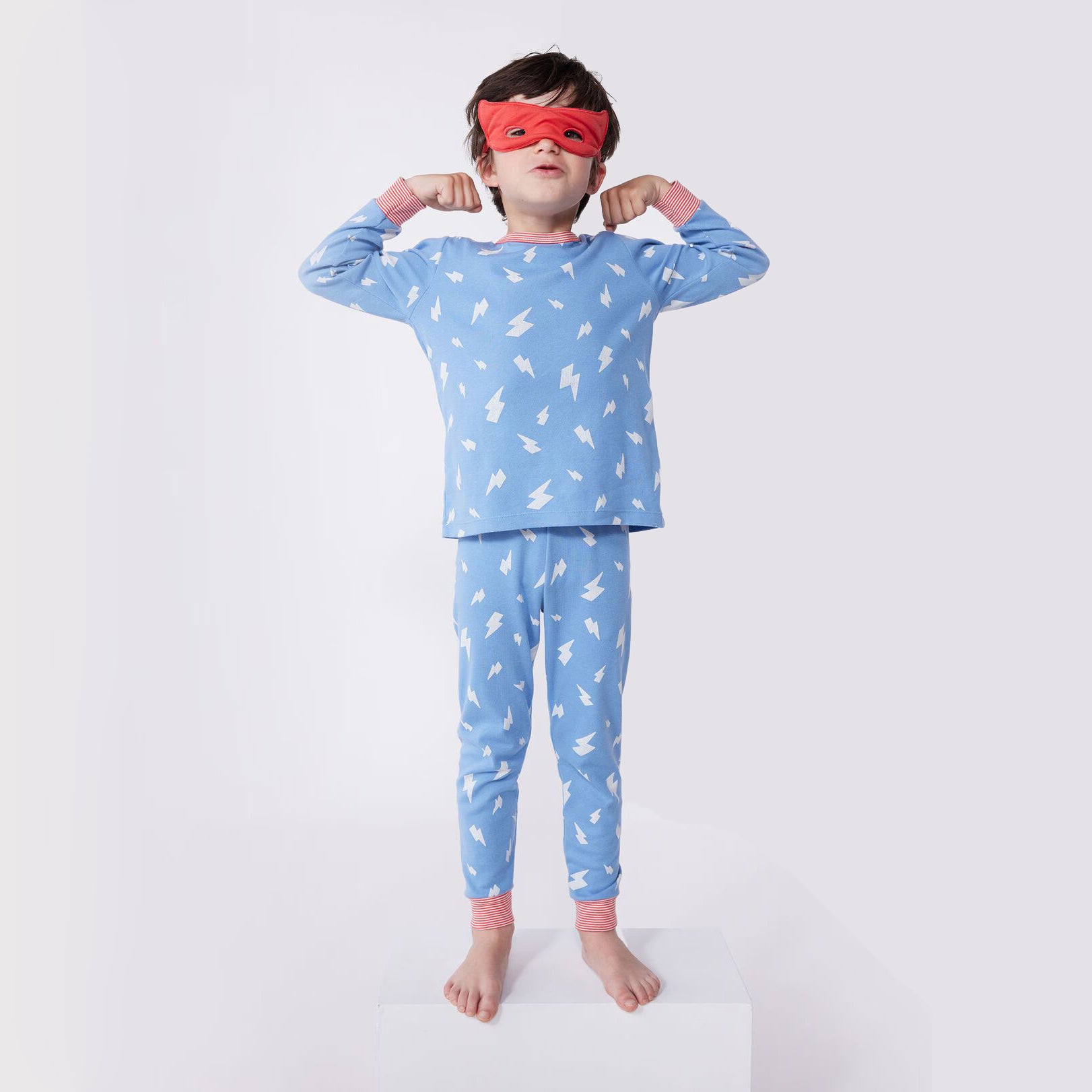 Boys Blue Cotton Nightwear Set