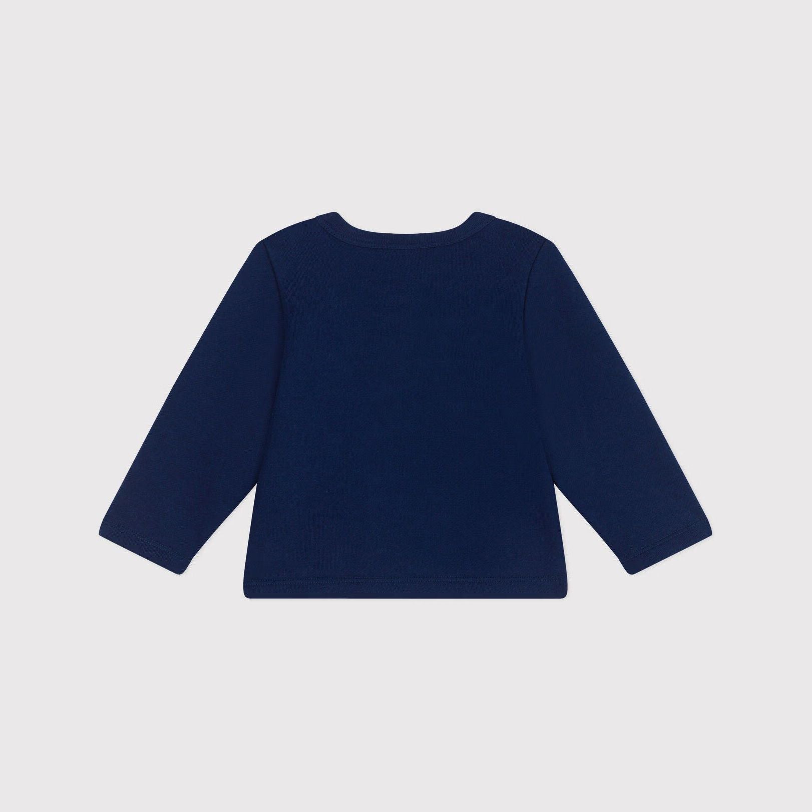 Baby Girls Navy Cotton Cardigan