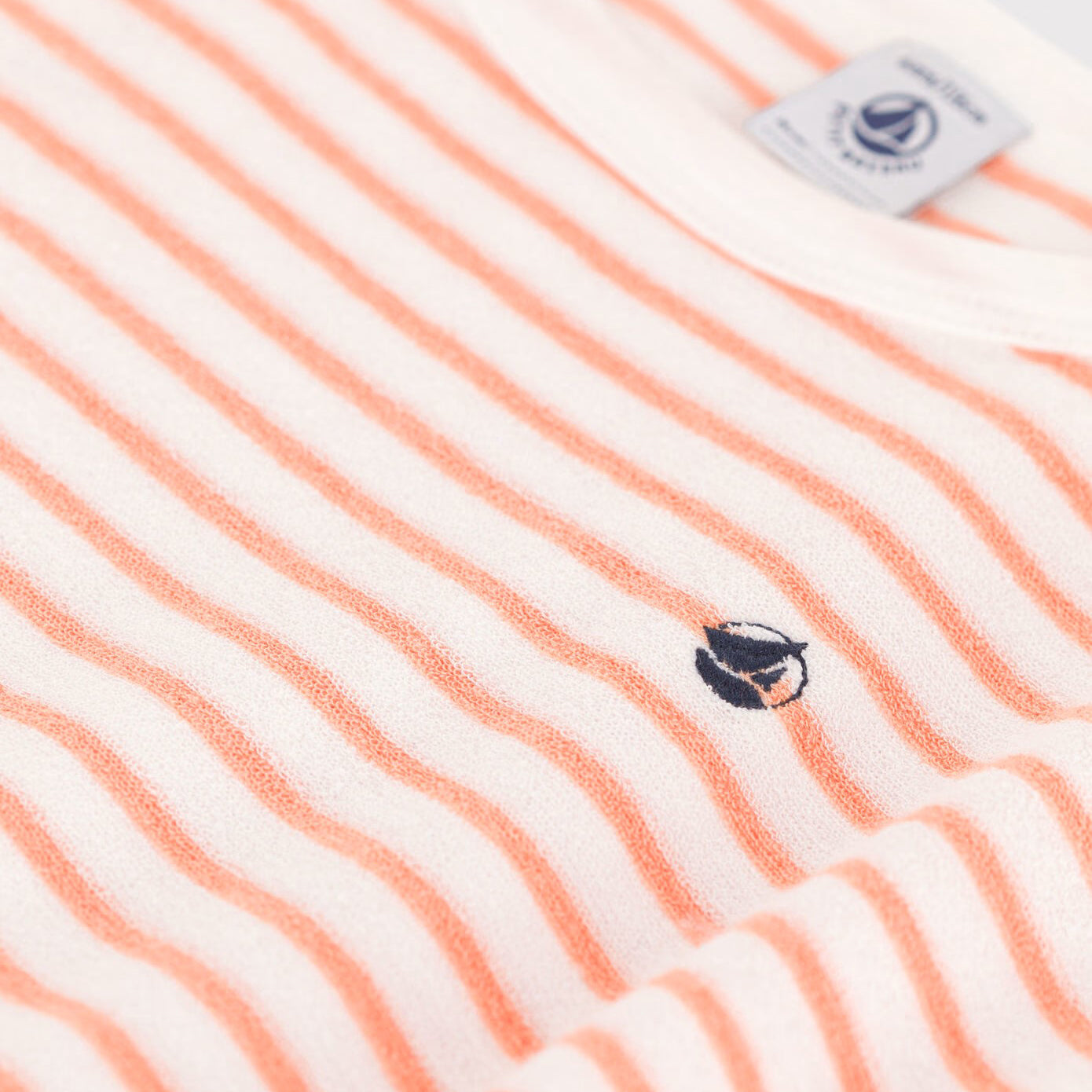 Girls Orange Strip Cotton Dress