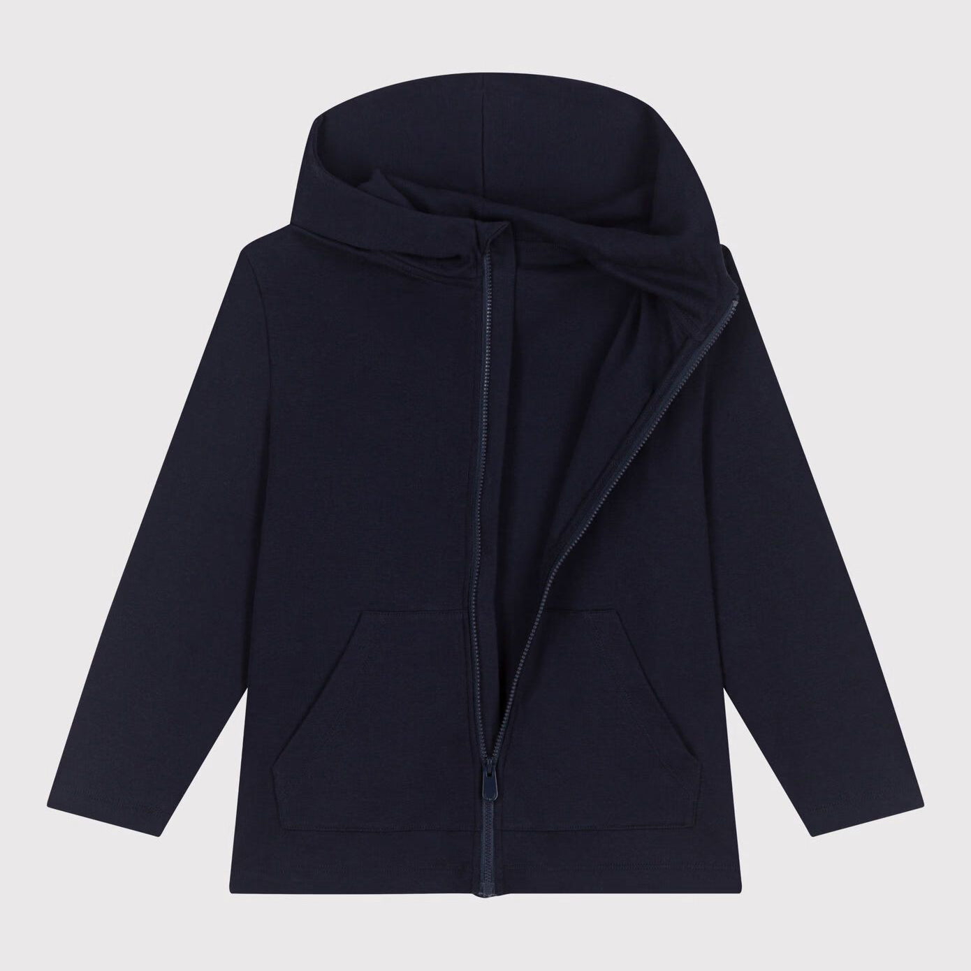 Boys Black Logo Embroidery Cotton Jacket
