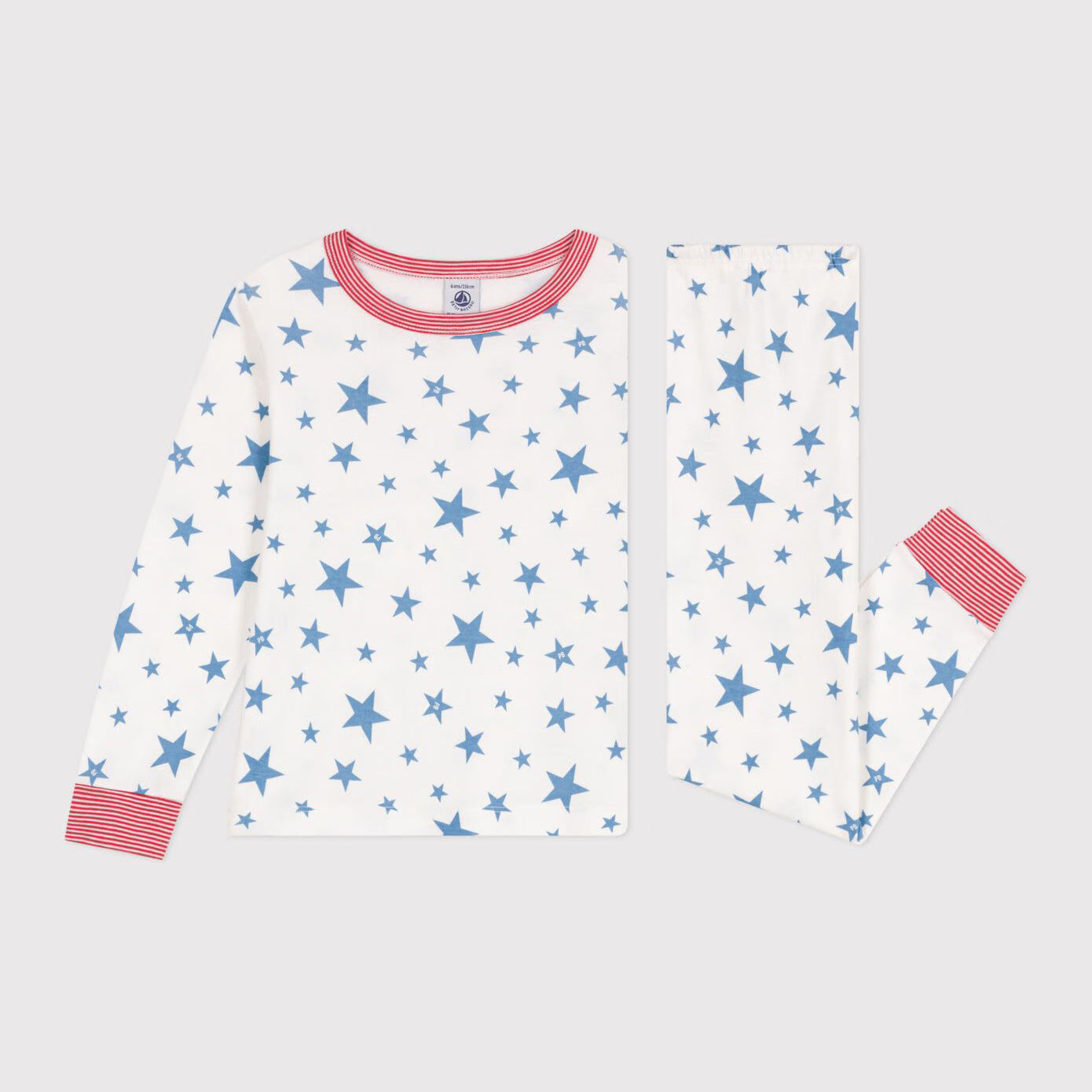 Boys White Star Cotton Nightwear Set