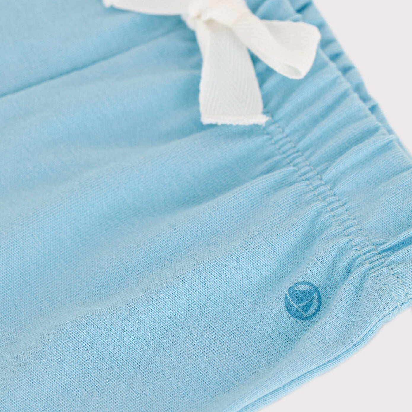 Baby Boys & Girls Light Blue Cotton Shorts
